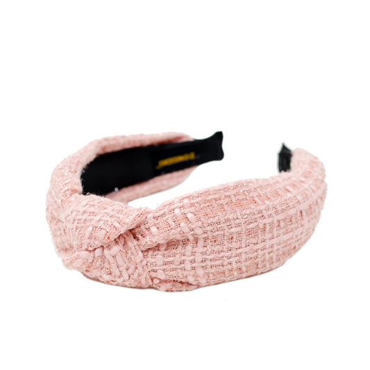 Girl's Solid Tweed Knotted Headband