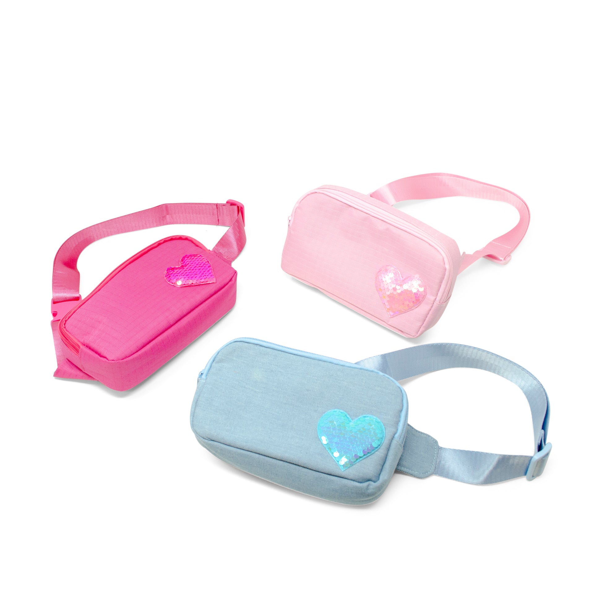 Zomi Gems Sequin Heart Belt Bag for Kids - 3 Colors