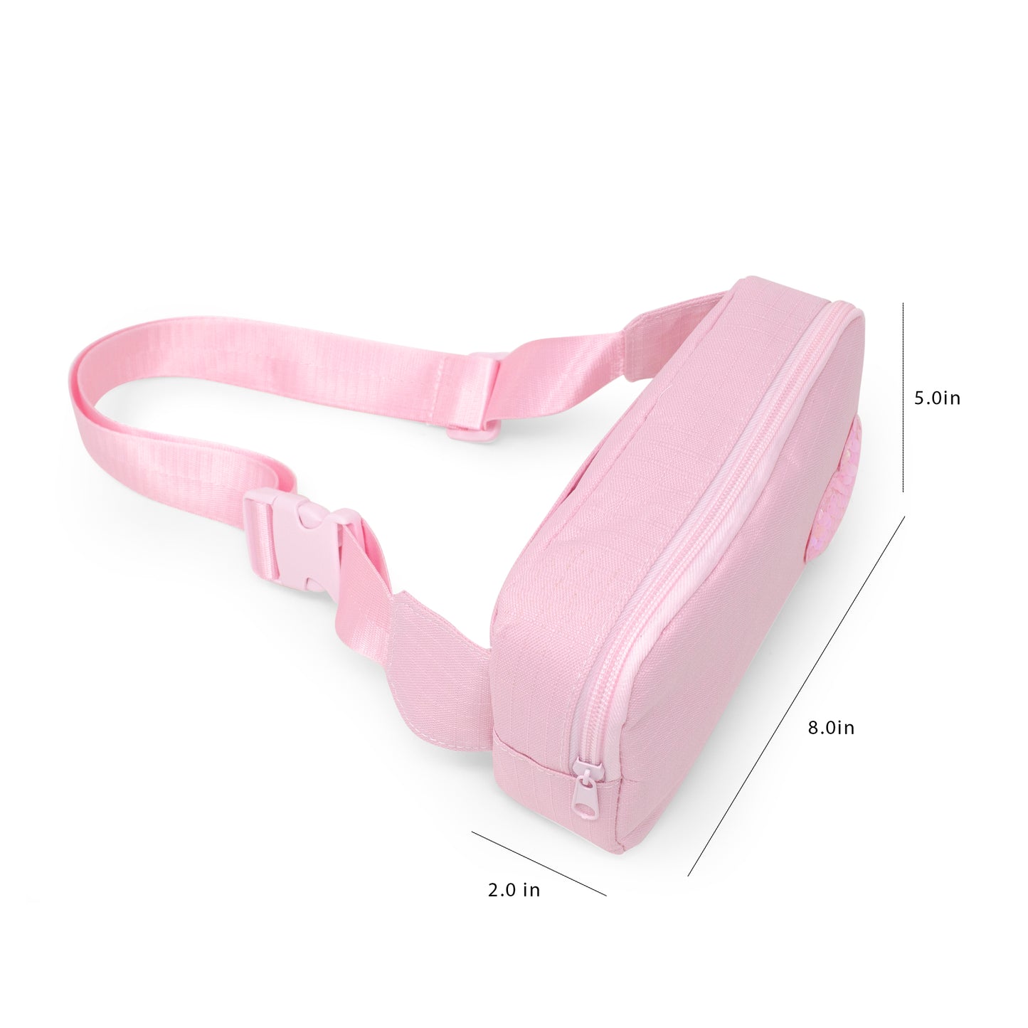 Sequin Heart Crossbody Sling Bag for Kids