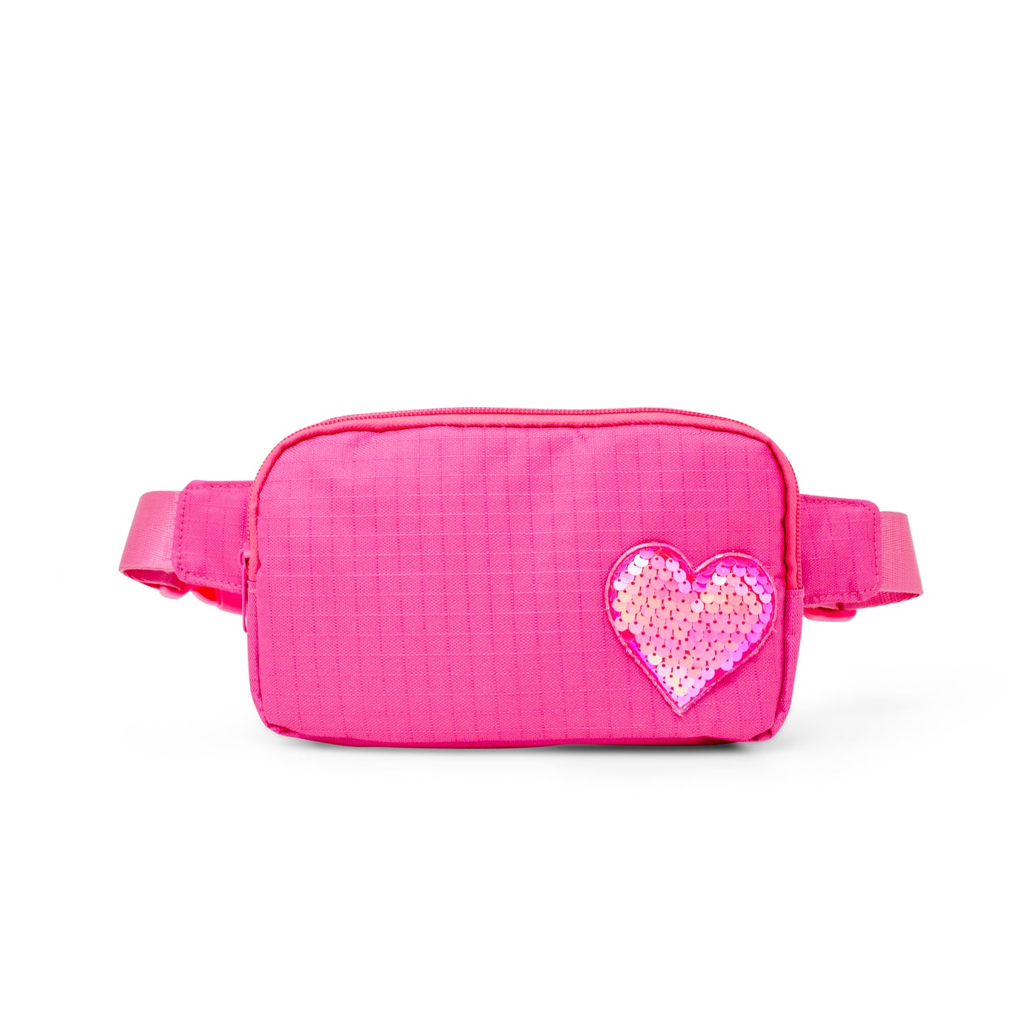 Zomi Gems Sequin Heart Belt Bag for Kids - Hot Pink