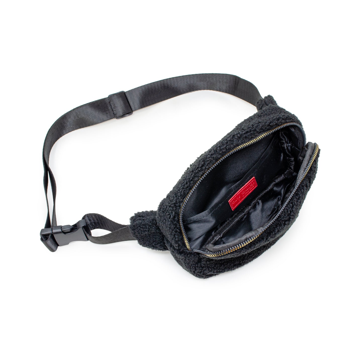 Fuzzy Crossbody Sling Bag w/ Heart for Kids