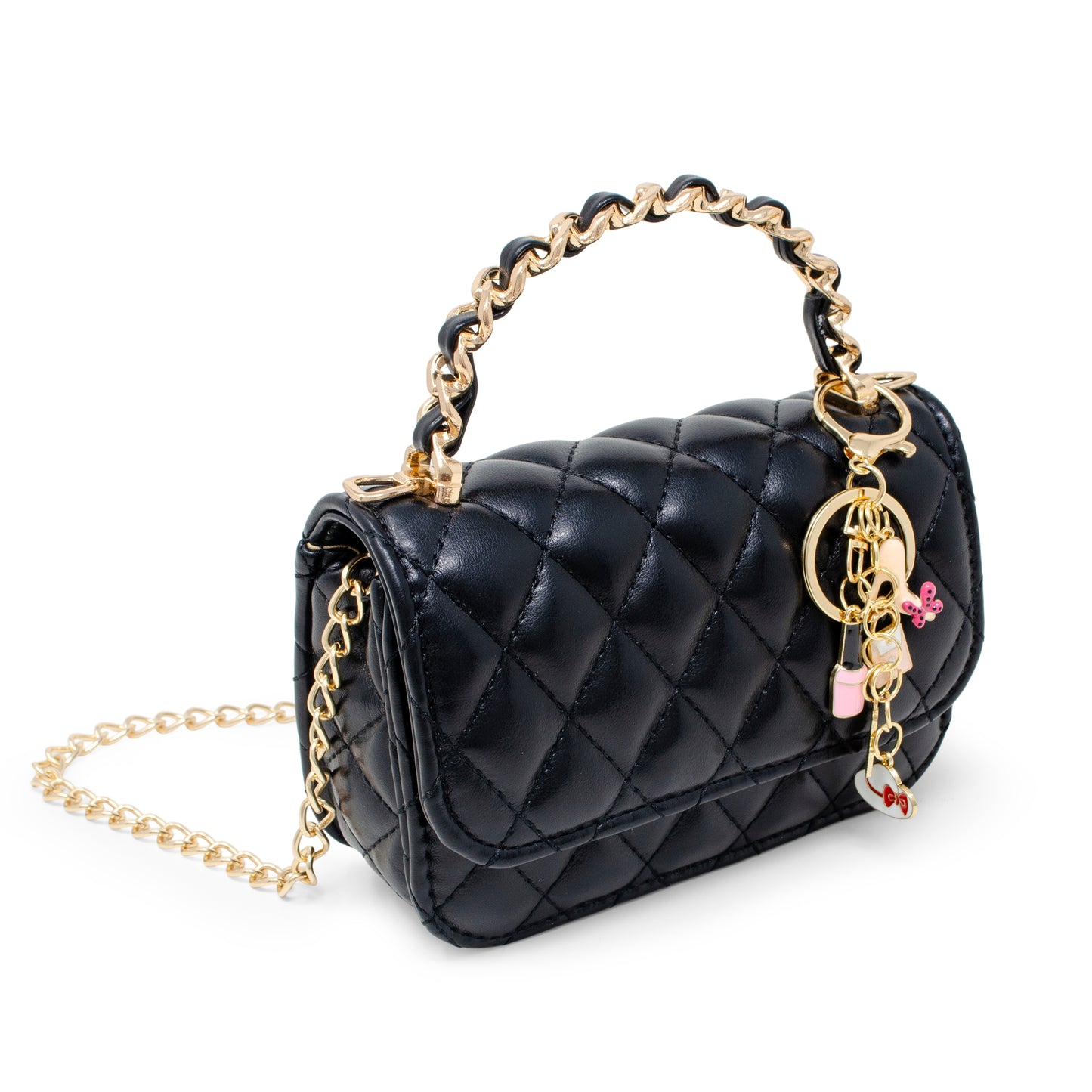 Girl's Classic Link Chain Top Handle Handbag