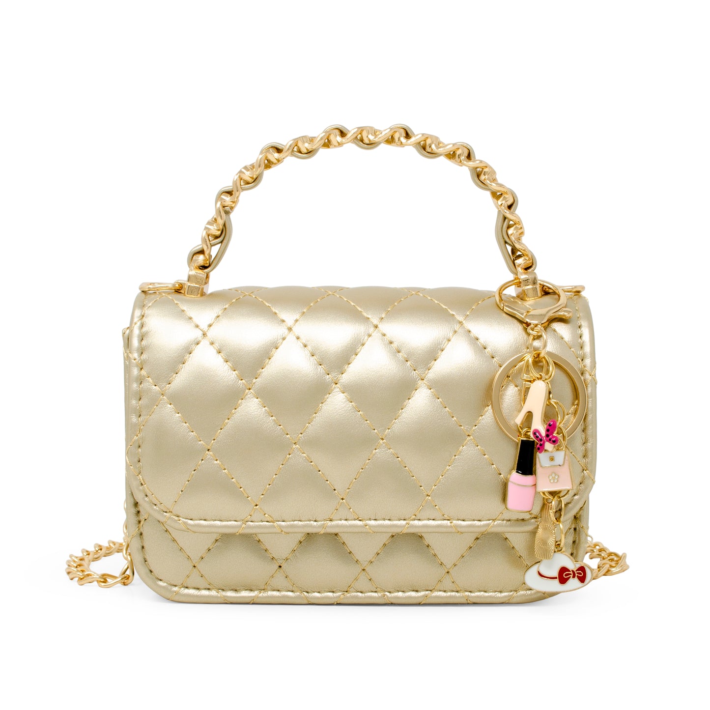 Girl's Classic Link Chain Top Handle Handbag