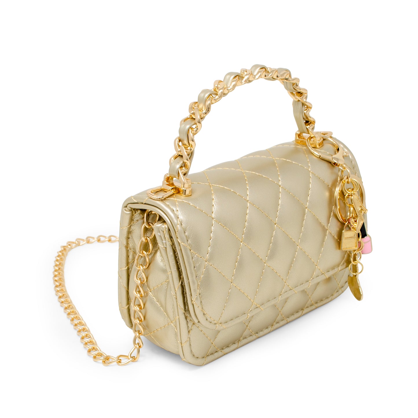Girl's Classic Link Chain Top Handle Handbag