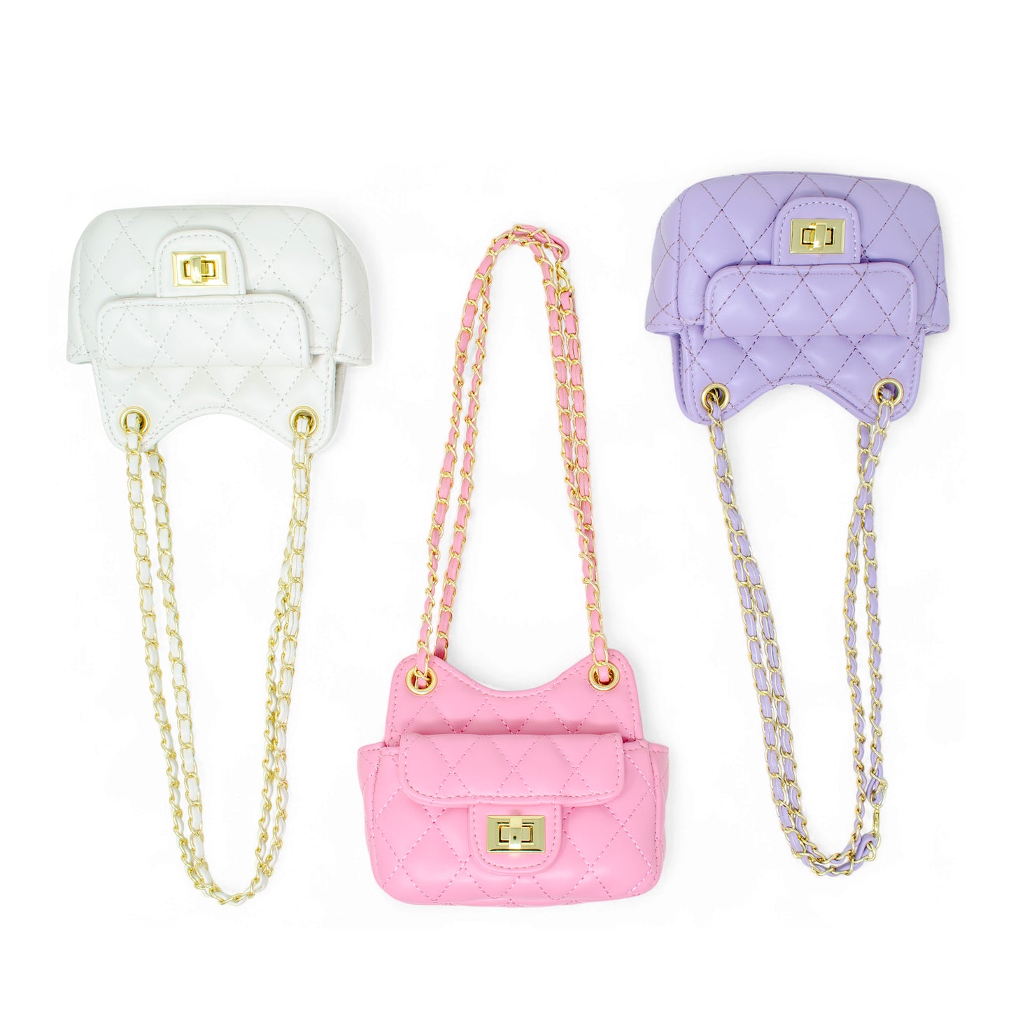 Girls Tiny Quilted Treasure Purse