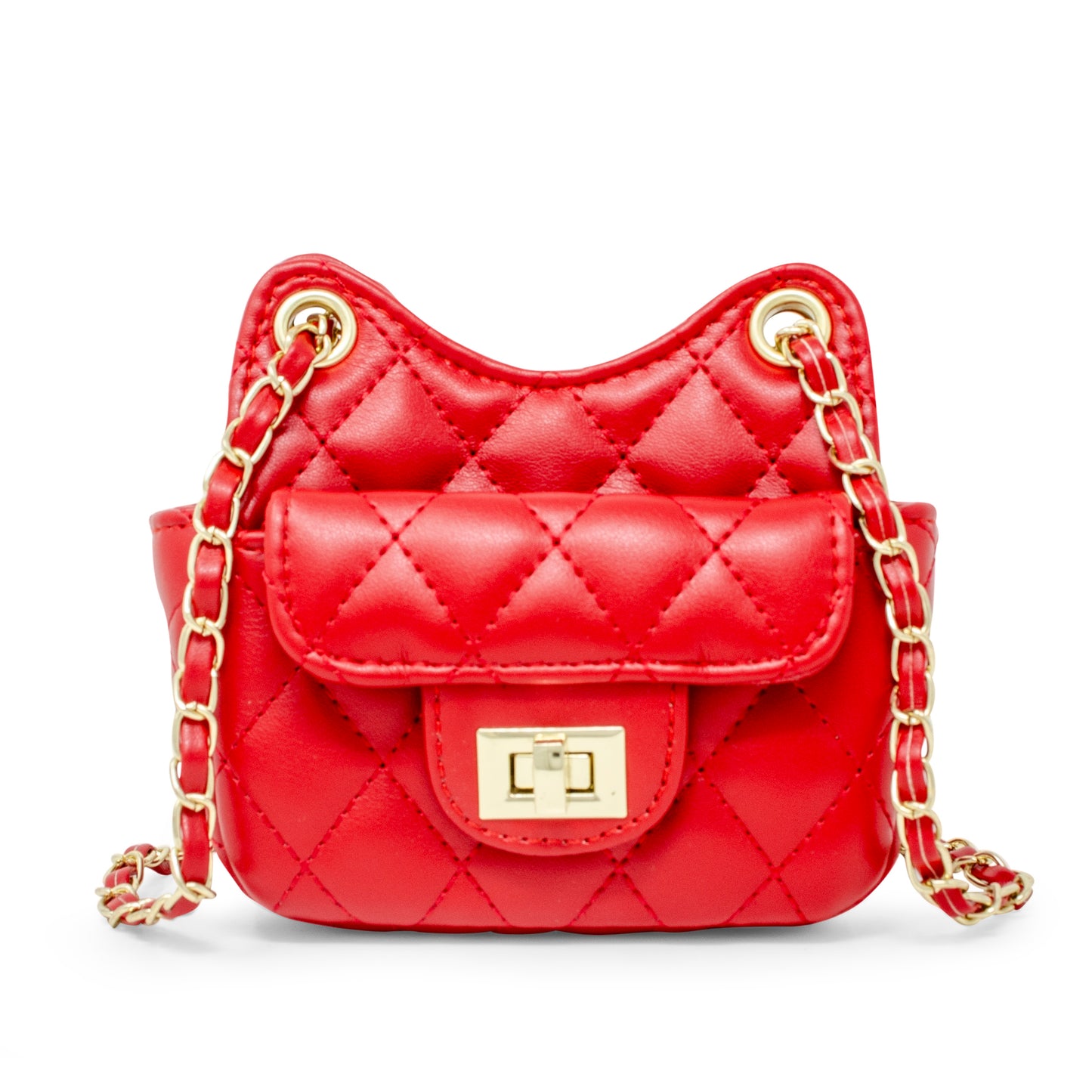 Girls Tiny Quilted Treasure Purse