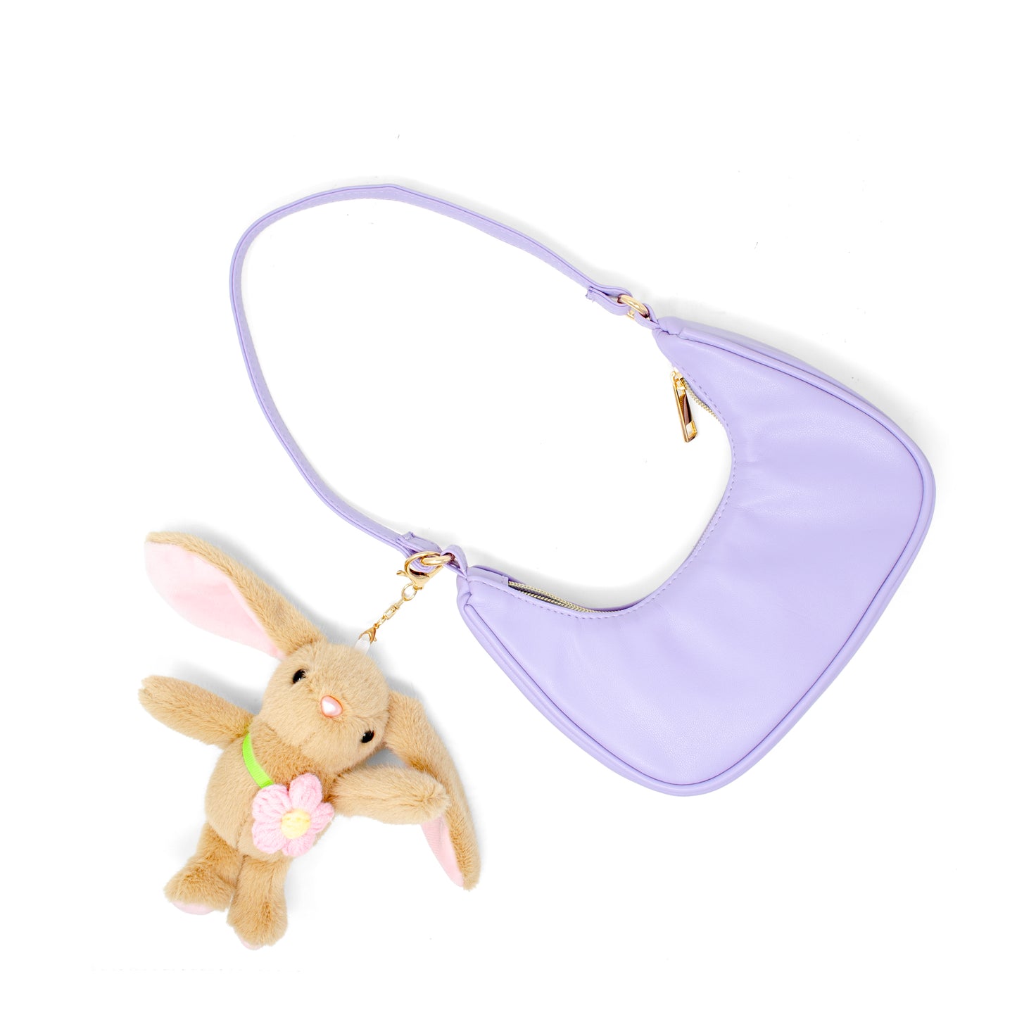 Kids Bunny Charm Shoulder Handbag