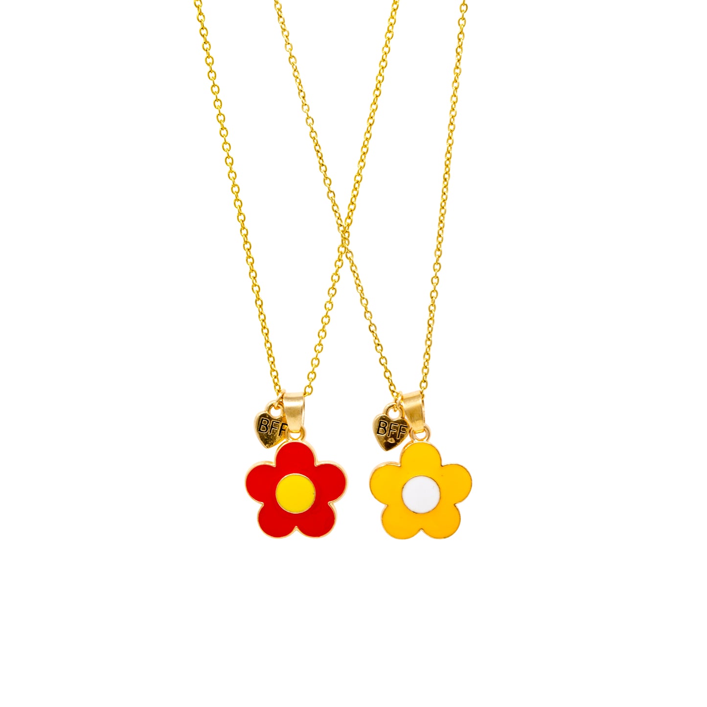 Girls Best Friends BFF Daisy Necklace Set