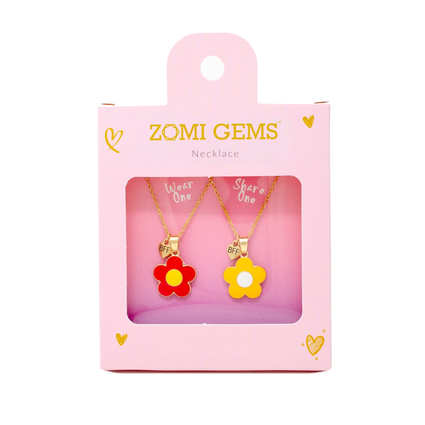 Girls Best Friends BFF Daisy Necklace Set