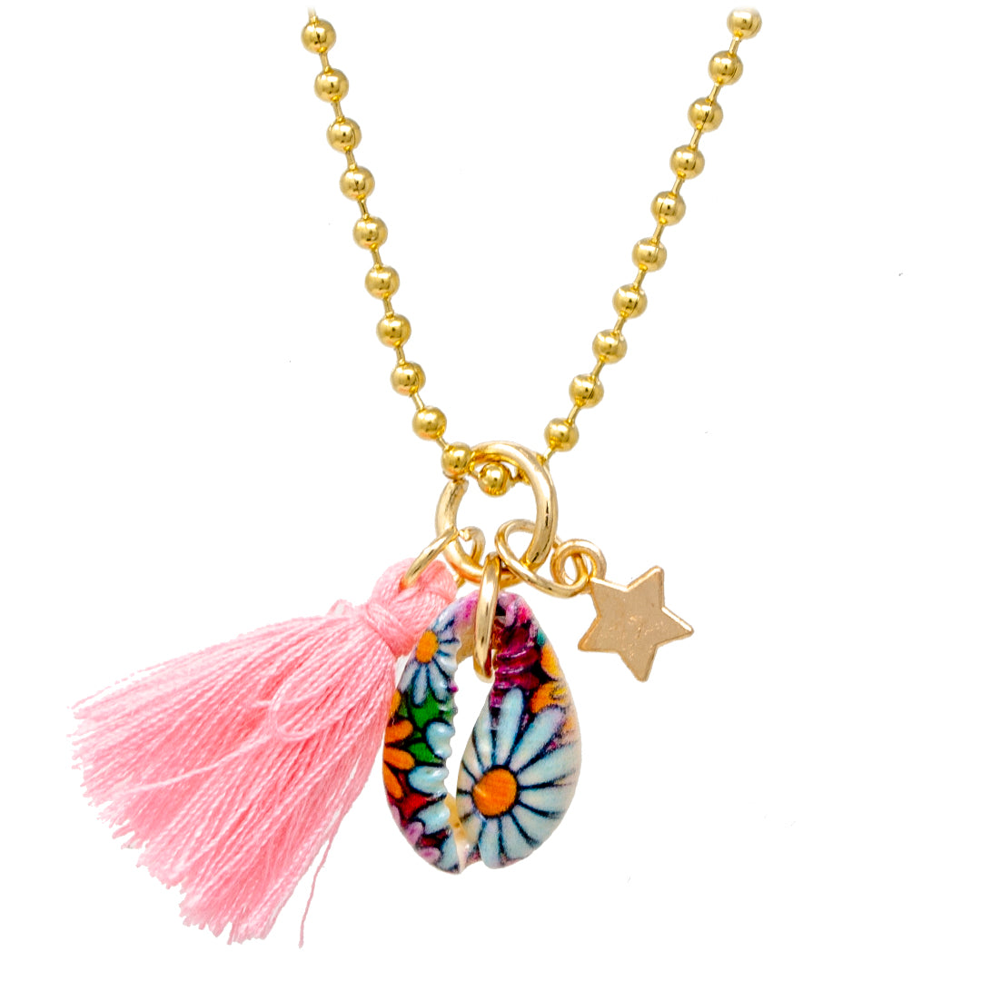 Seashell & Tassel Necklace