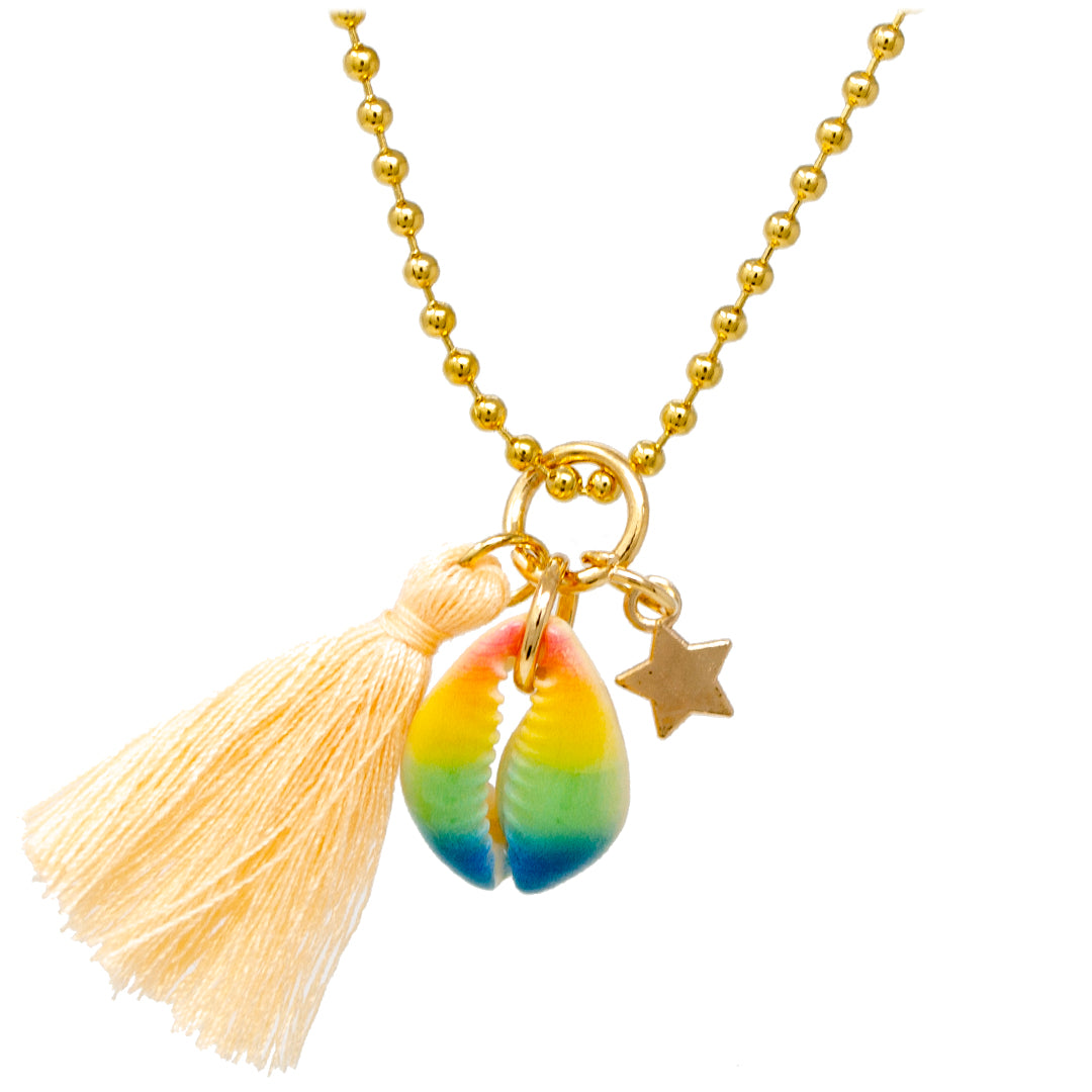 Seashell & Tassel Necklace