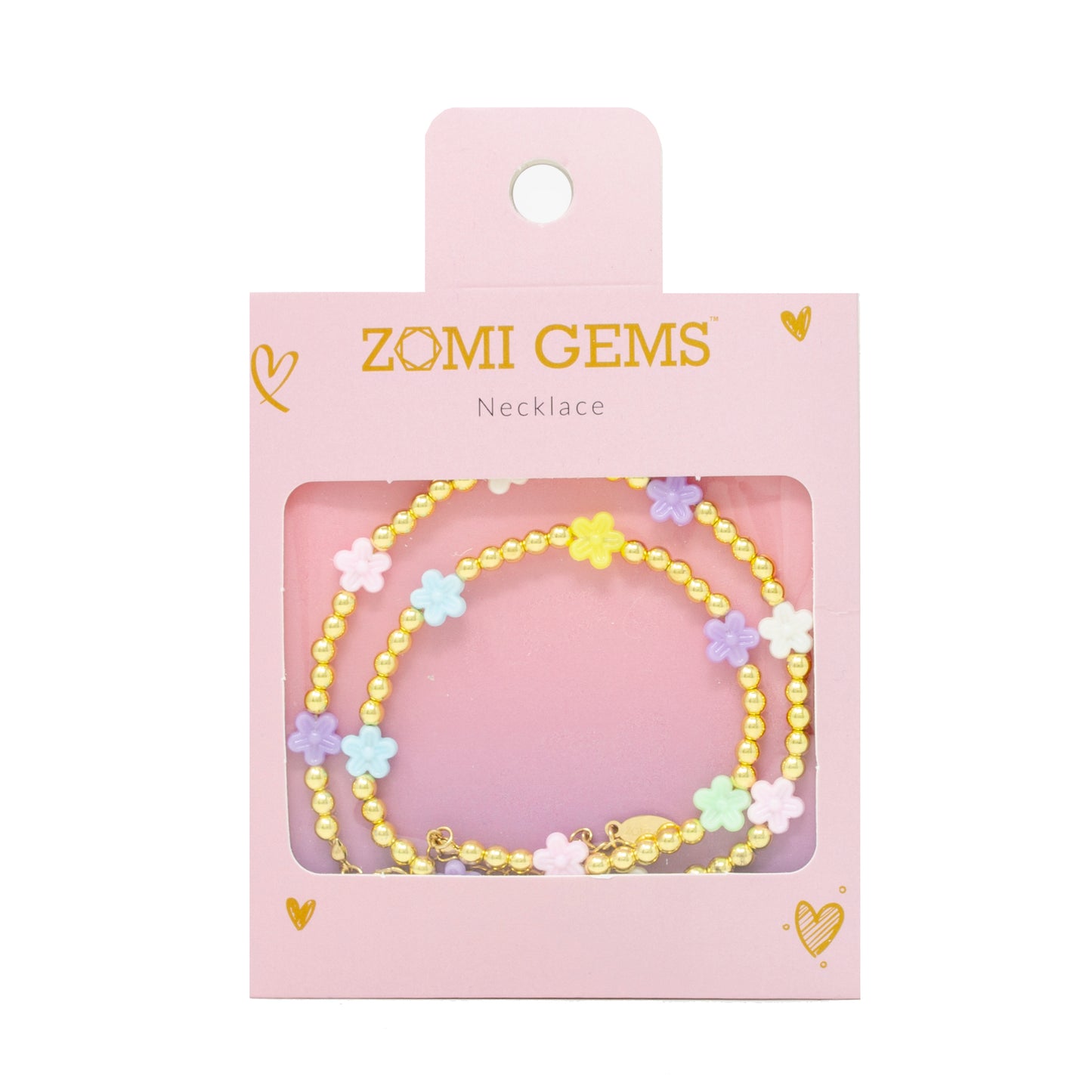 Girl's Daisy Bead Necklace