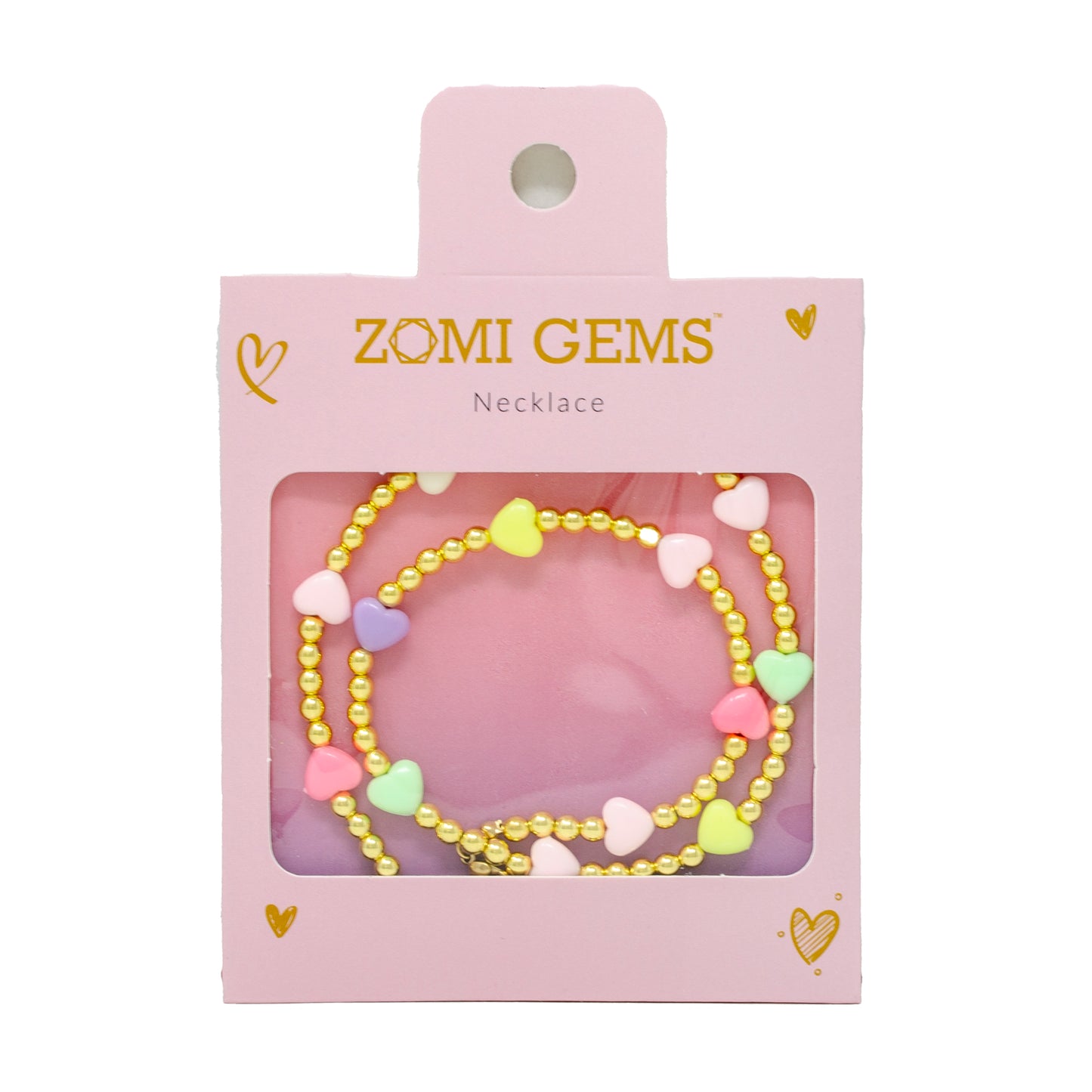 Girl's Heart Bead Necklace