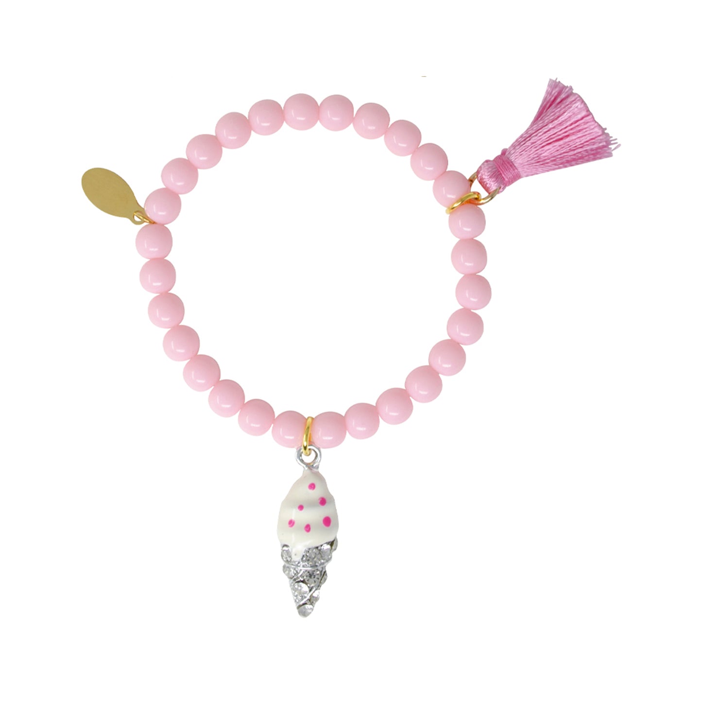 Pink Ice Cream Stretchy Bracelet
