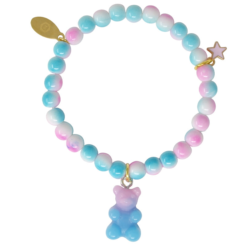 Gummy Bear Pastel Pink & Blue Bracelet