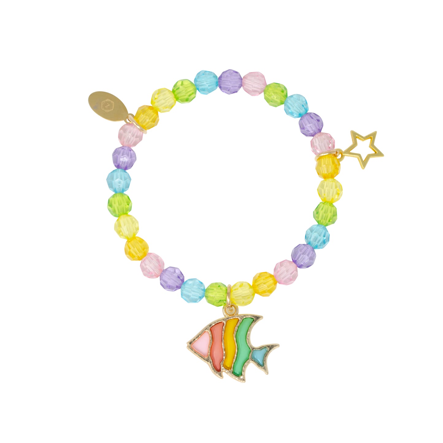 Rainbow Fish Bead Bracelet