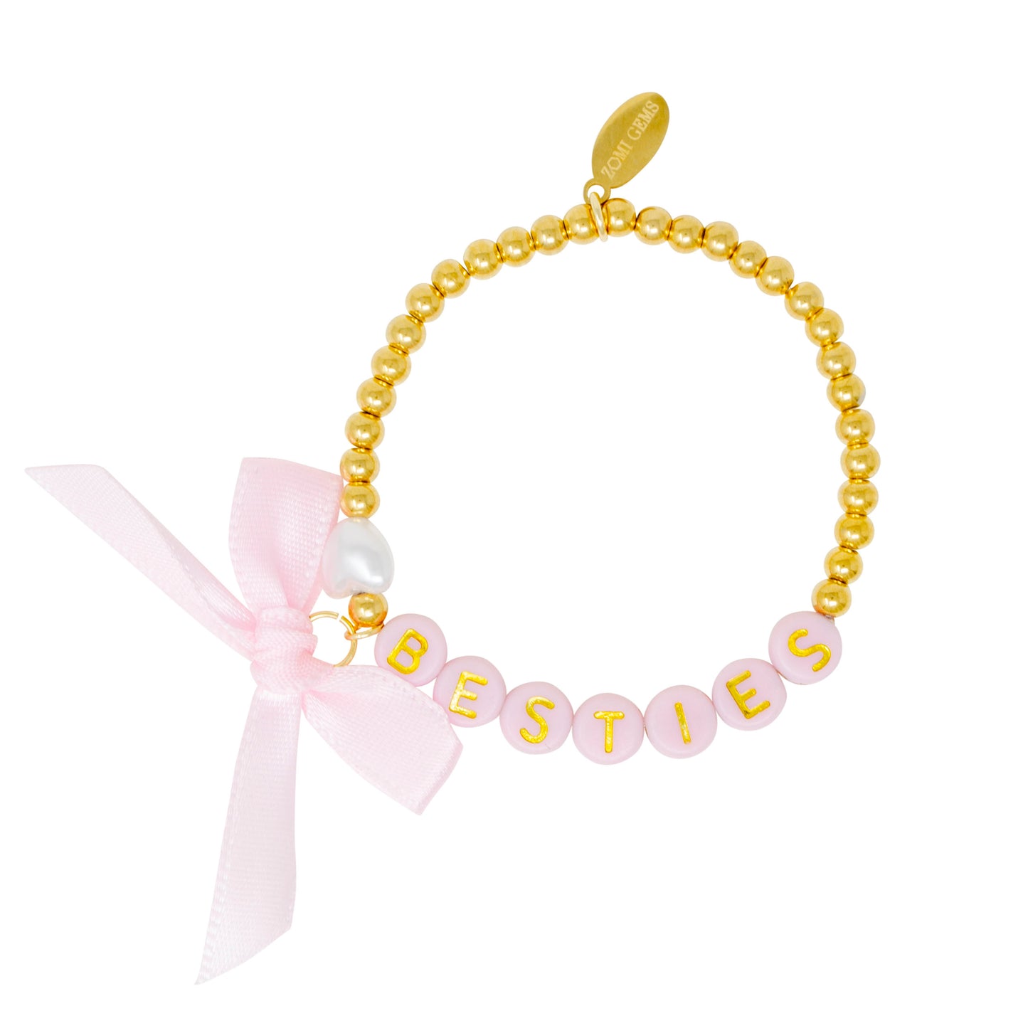 Girl's Besties Bow Stretchy Bracelet