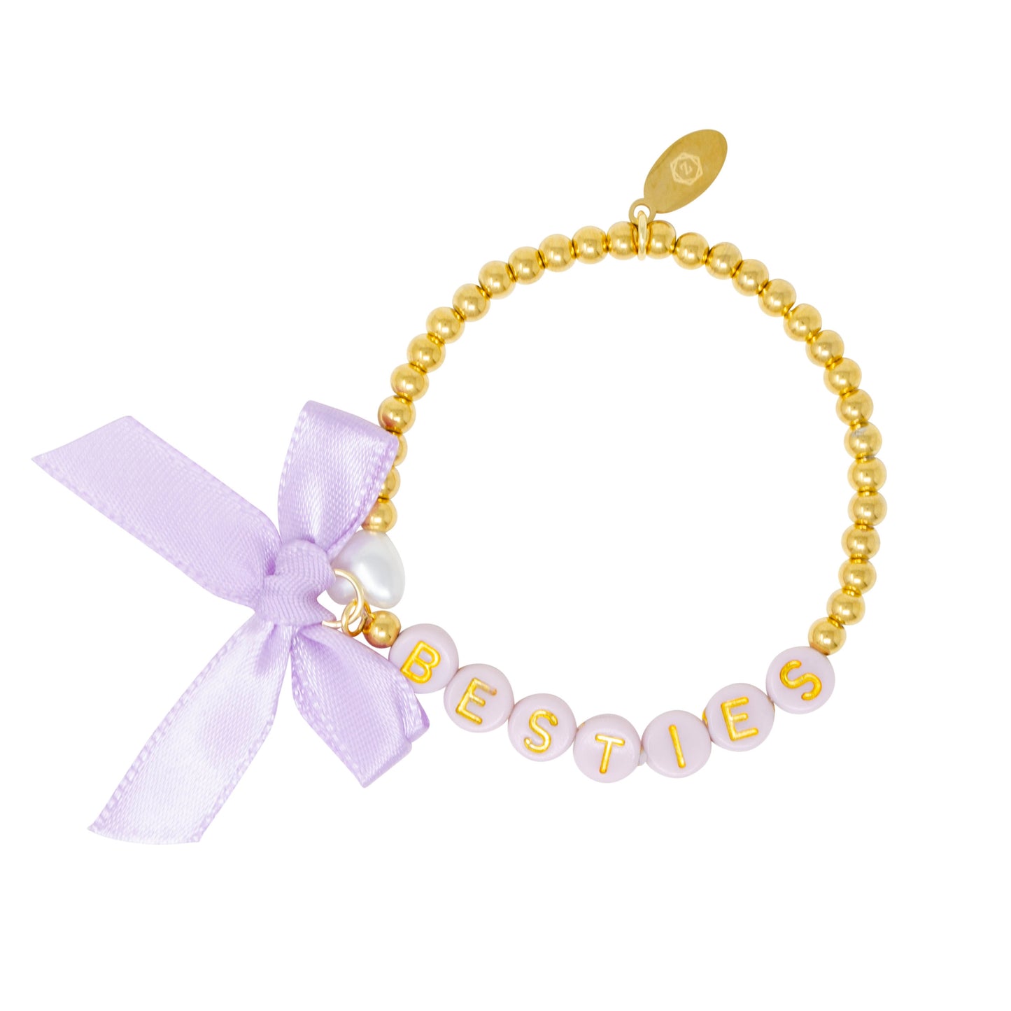 Girl's Besties Bow Stretchy Bracelet