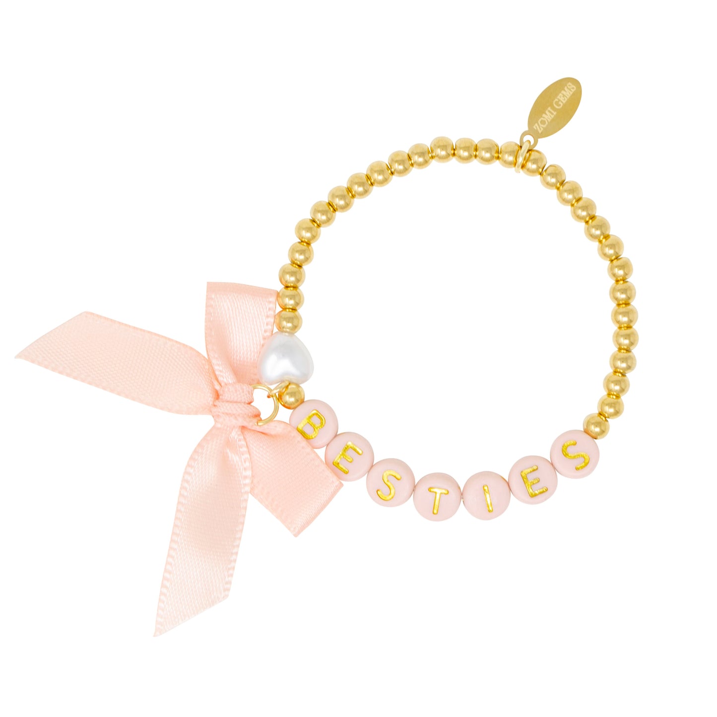 Girl's Besties Bow Stretchy Bracelet