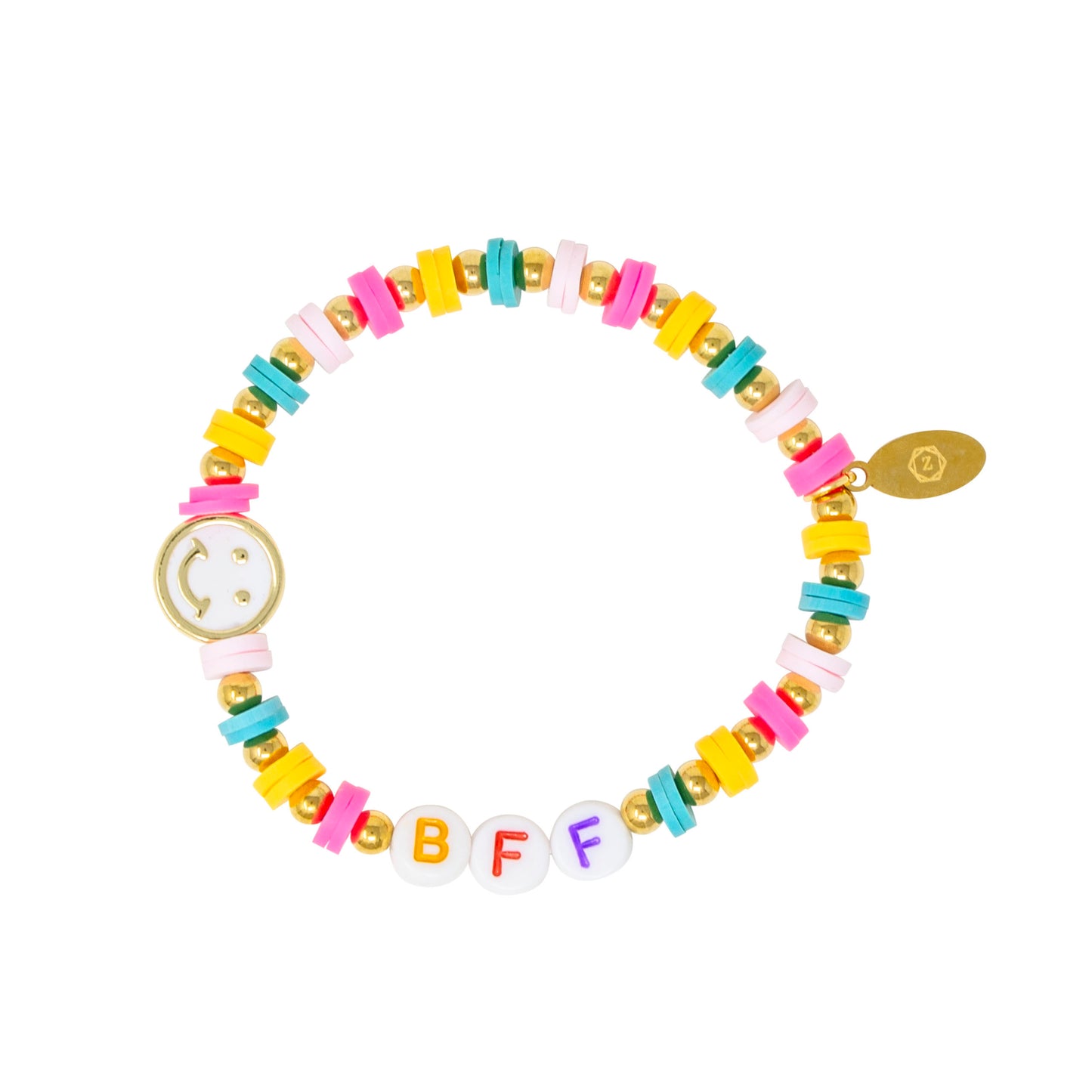 Girl's BFF Smile Stretchy Bracelet Set