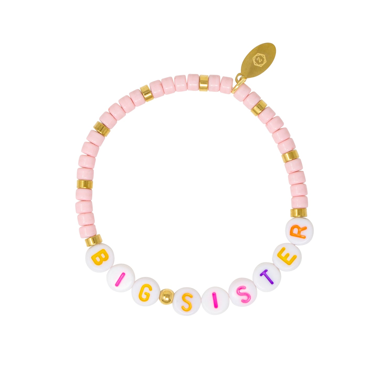 Girl's Big Sis/Lil Sis Stretchy Bead Bracelet