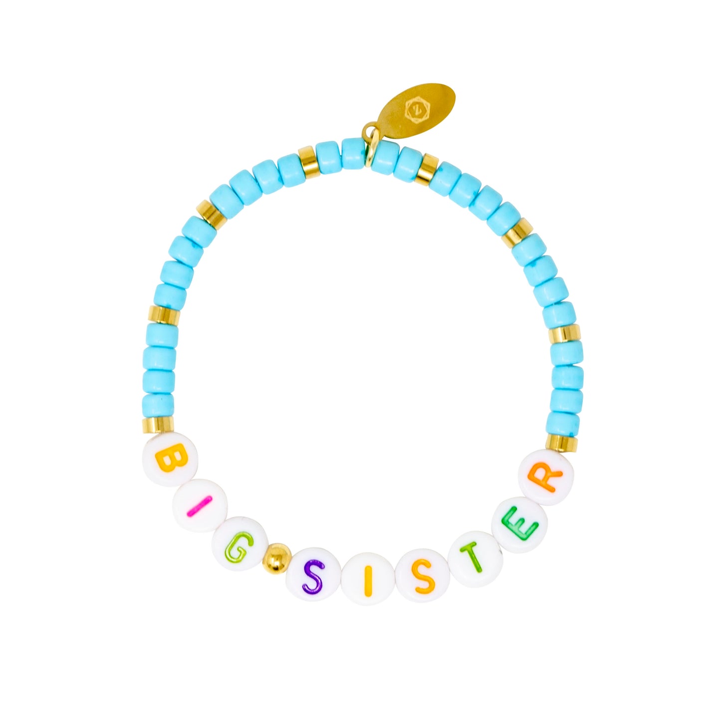 Girl's Big Sis/Lil Sis Stretchy Bead Bracelet