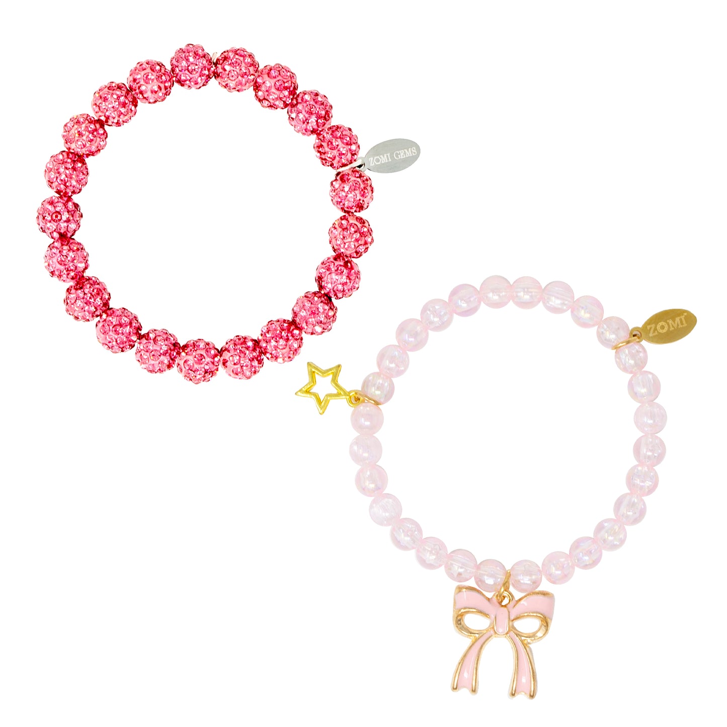 Girl's Sparkle Bow Bracelets
