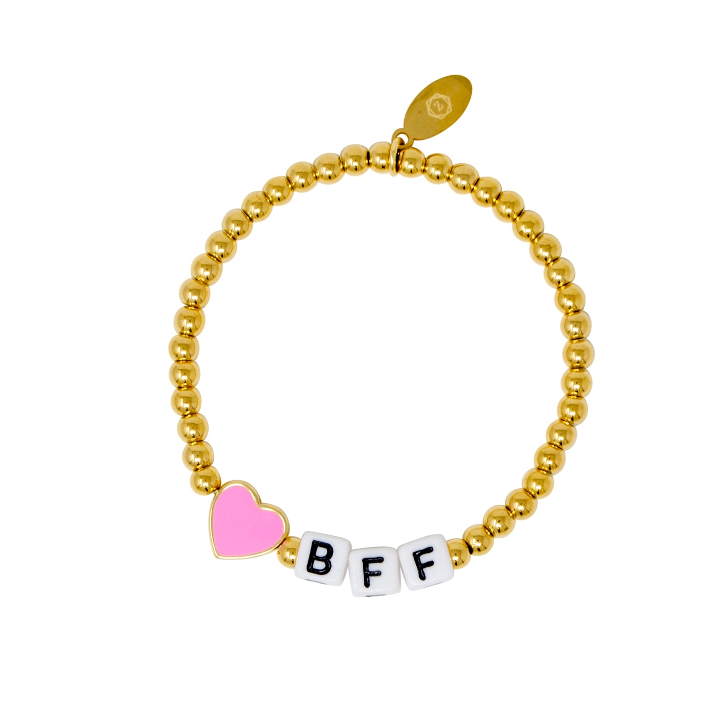 Girl's BFF Butterfly / Heart Bead Bracelet Set