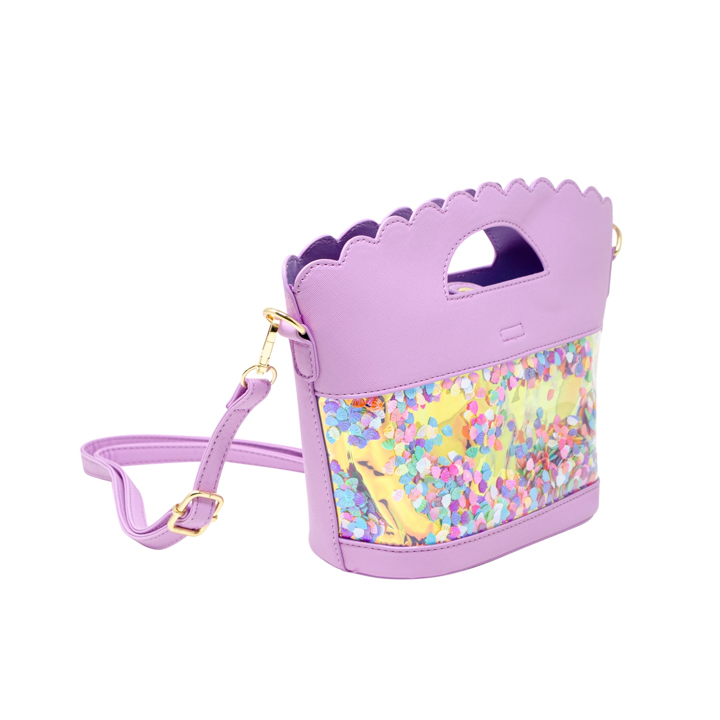 Girl's Little Mermaid Confetti Seashell Tote Bag