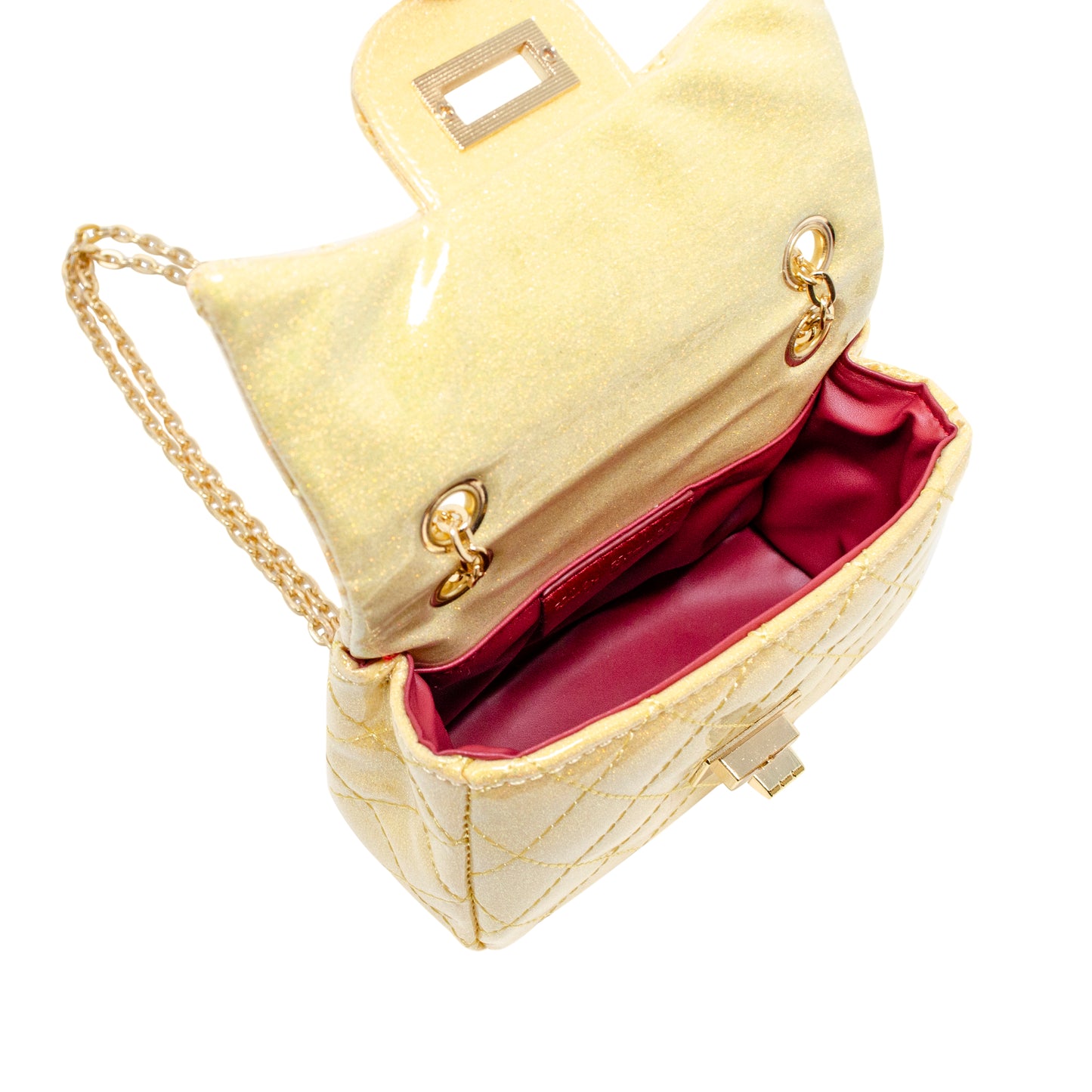 Classic Quilted Sparkle Mini Purse