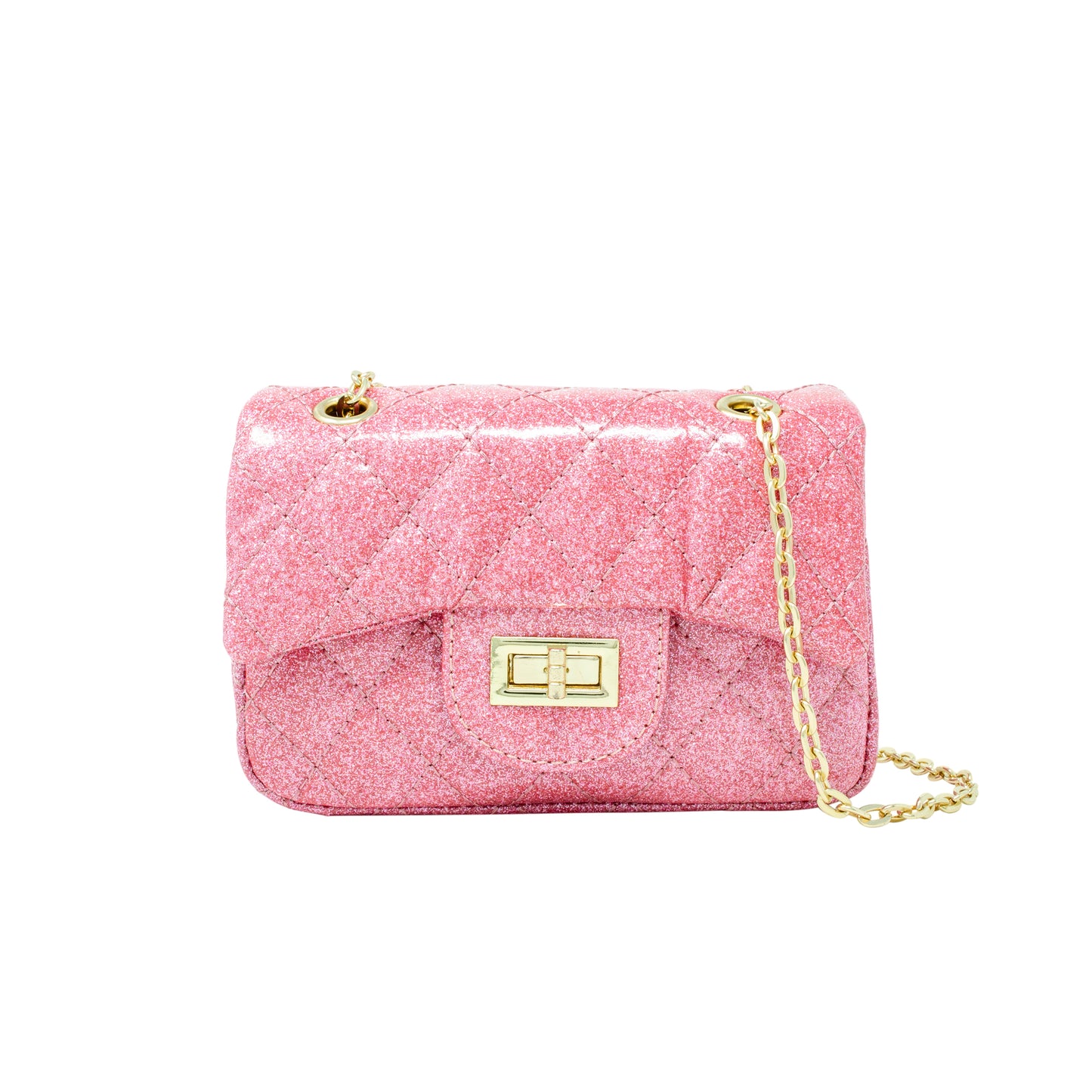 Classic Quilted Sparkle Mini Purse