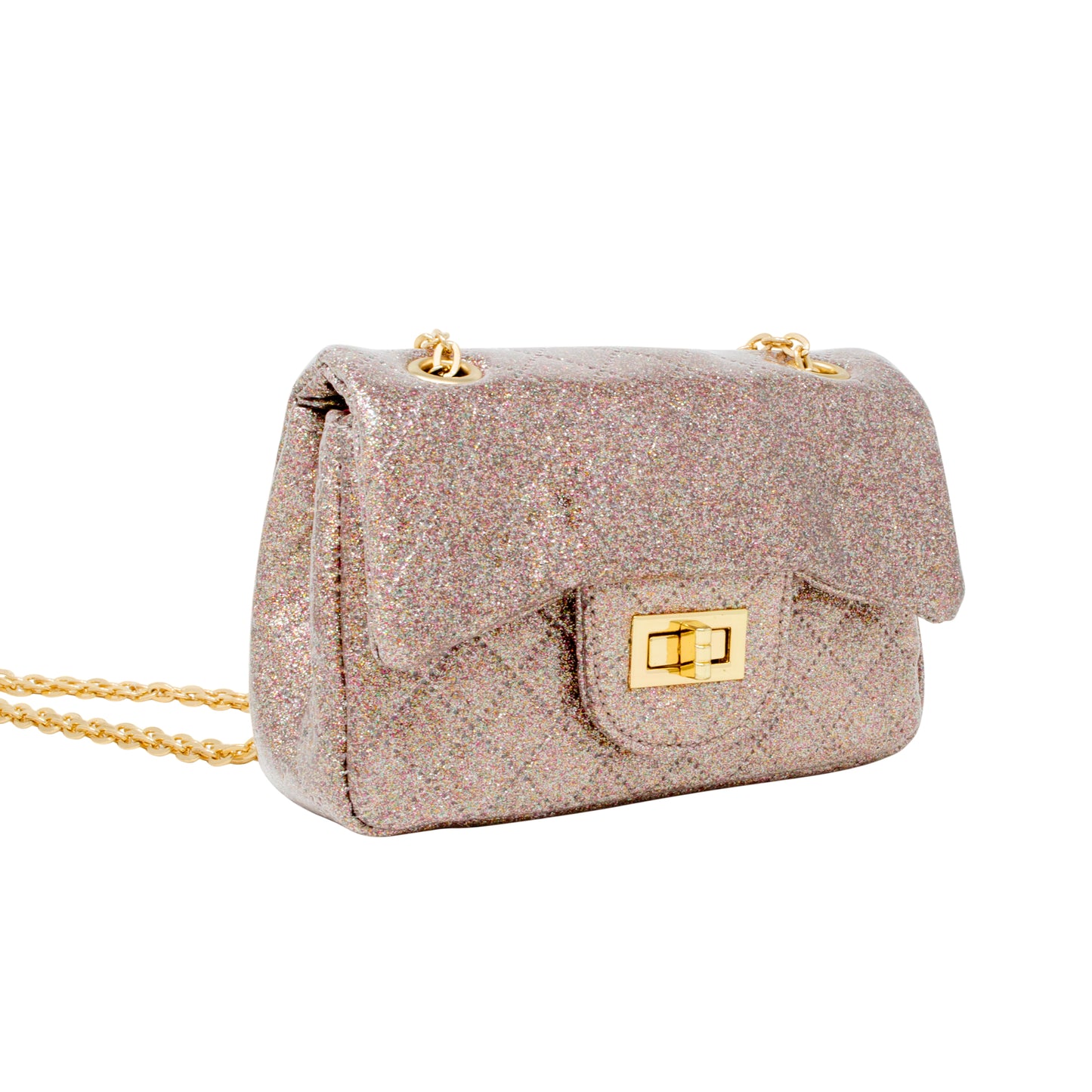 Classic Quilted Sparkle Mini Purse