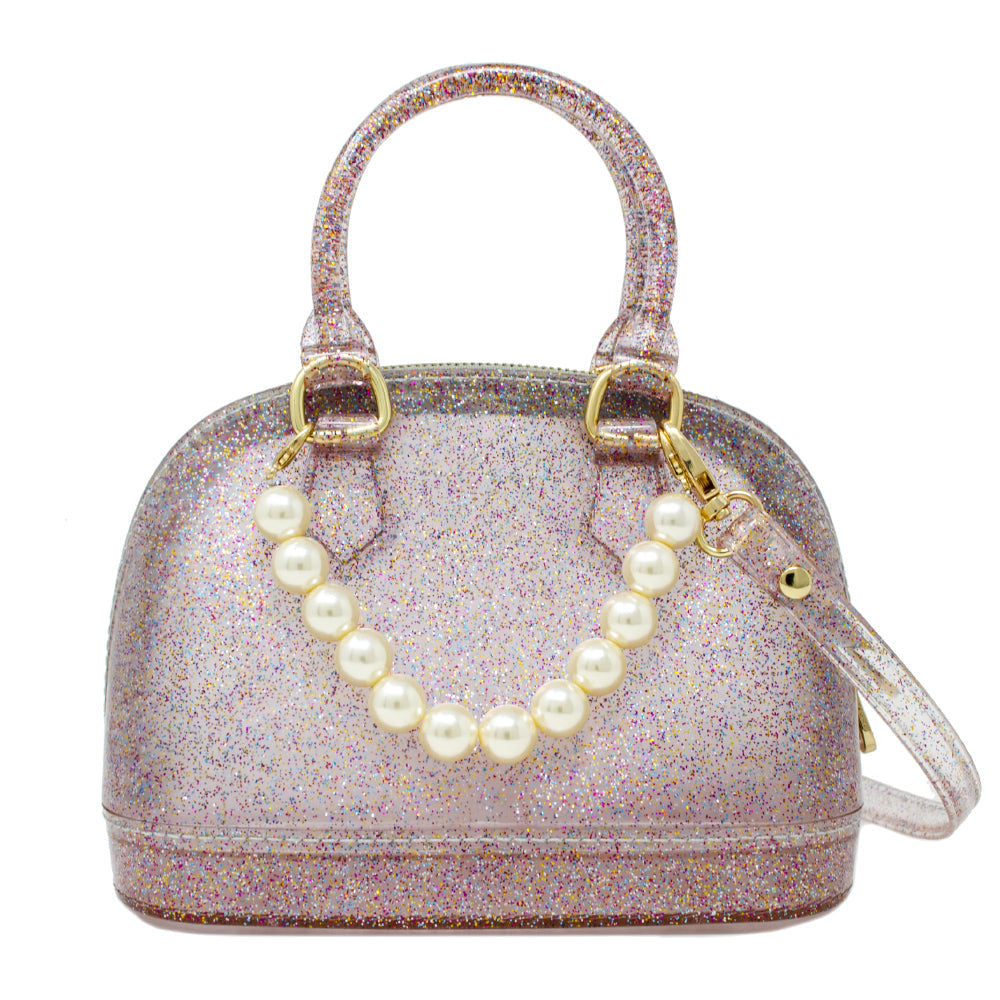 Jelly Bead Bowling Bag Purse in Clear – Over The Moon