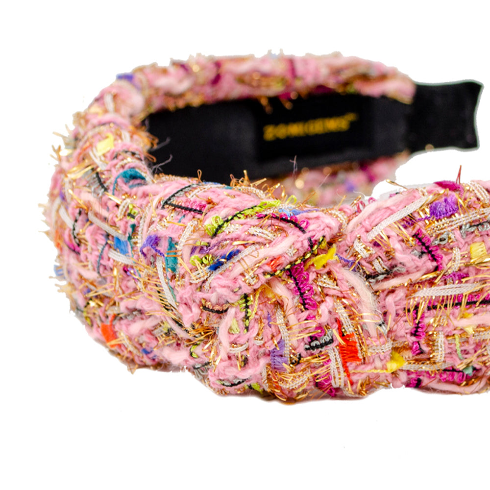 Girl's Tweed Knotted Headband