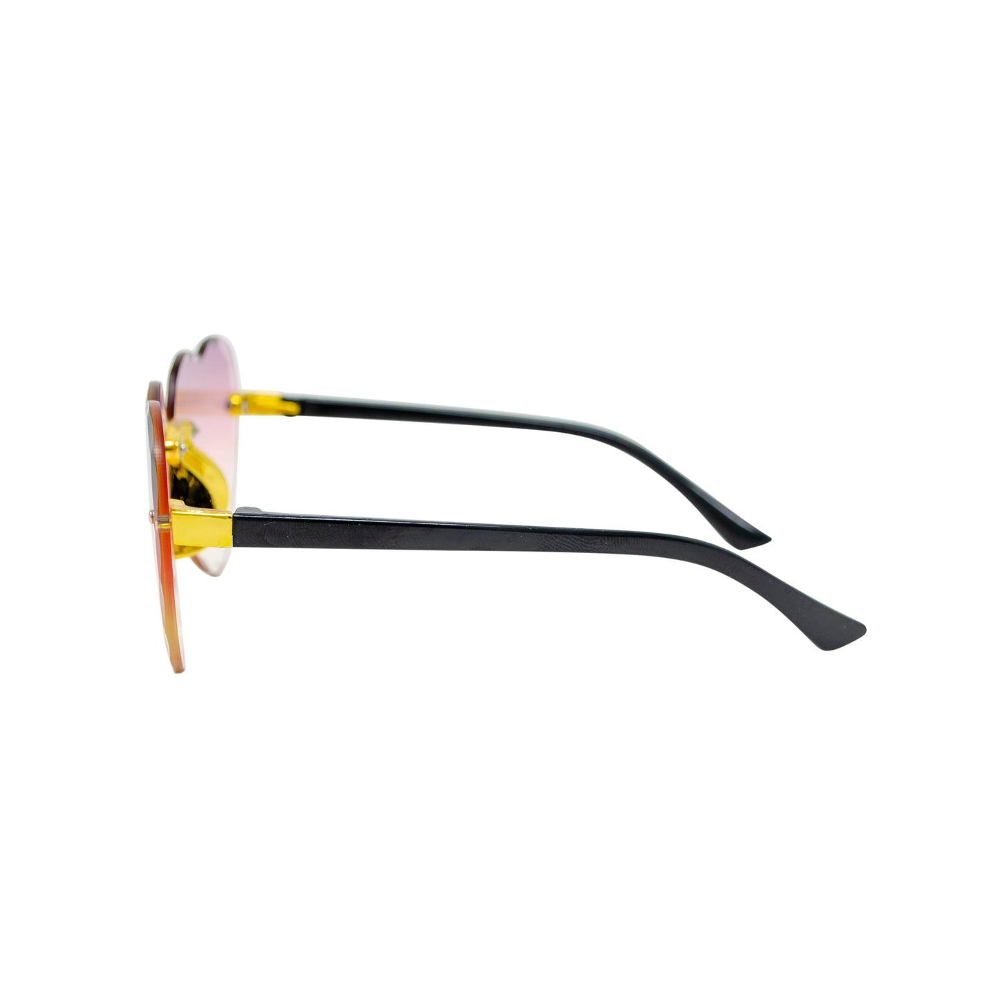 Purple Frameless Heart Sunglasses