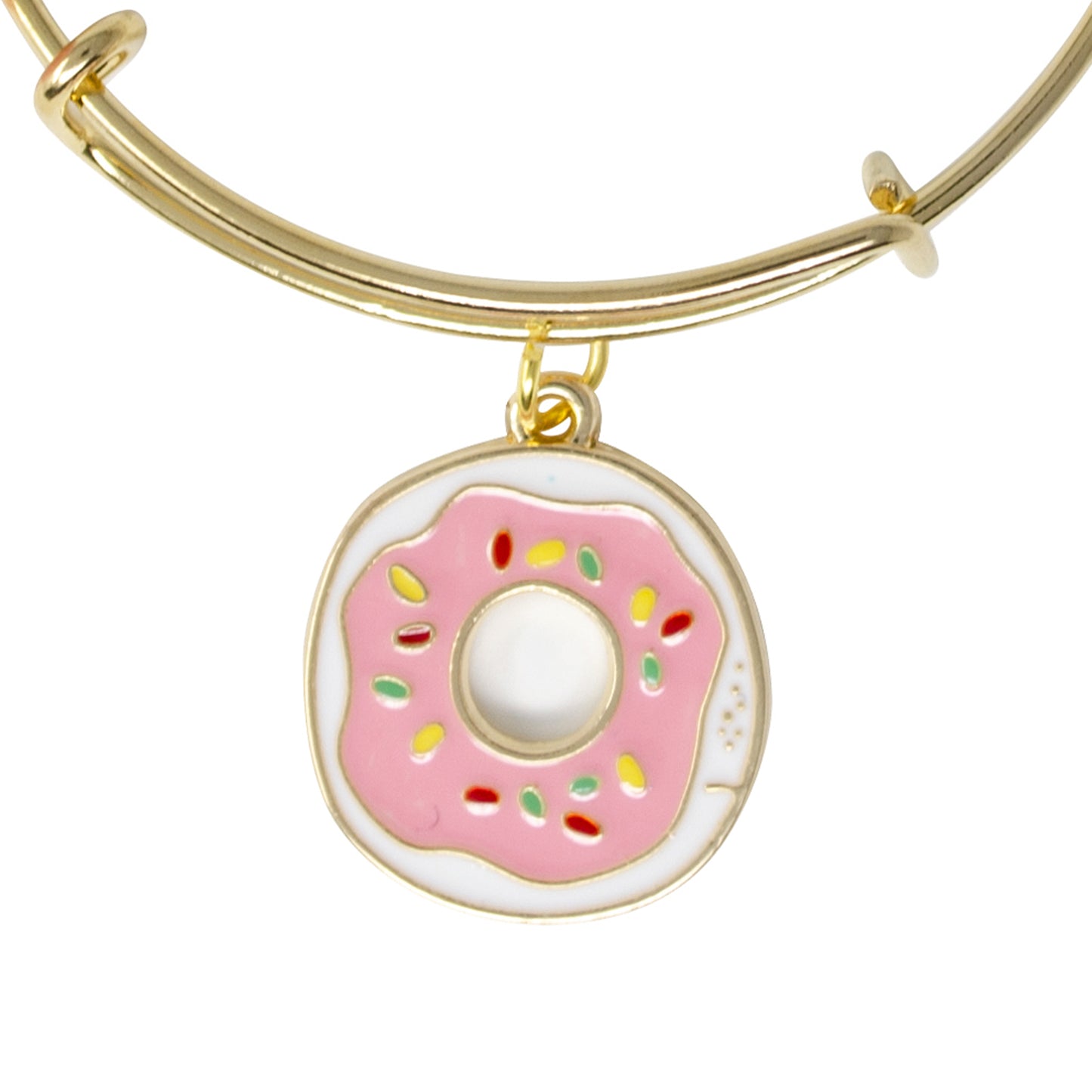 Donut Gold Bangle Bracelet