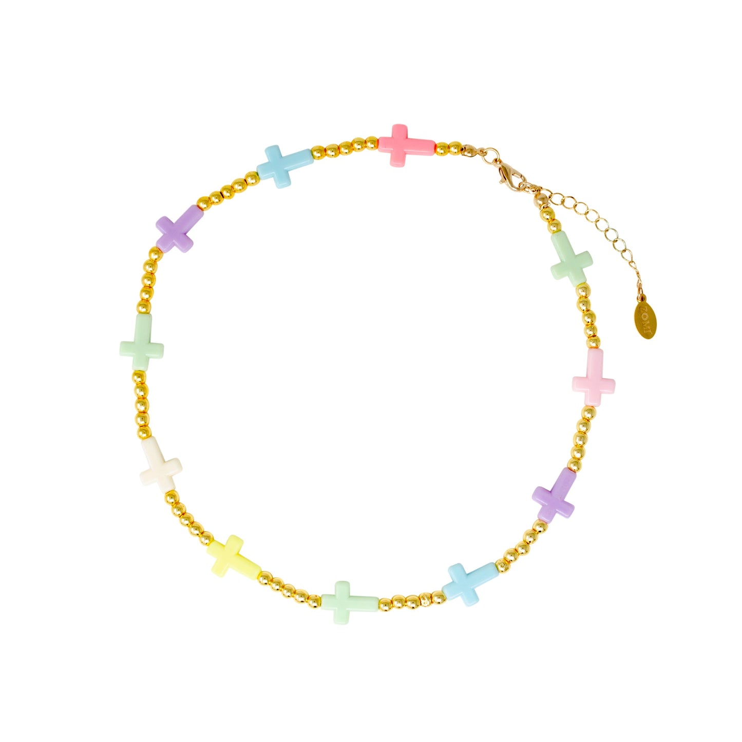 Girl's Cross Bead Necklace