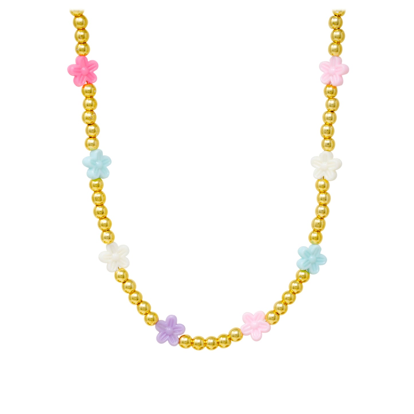 Girl's Daisy Bead Necklace