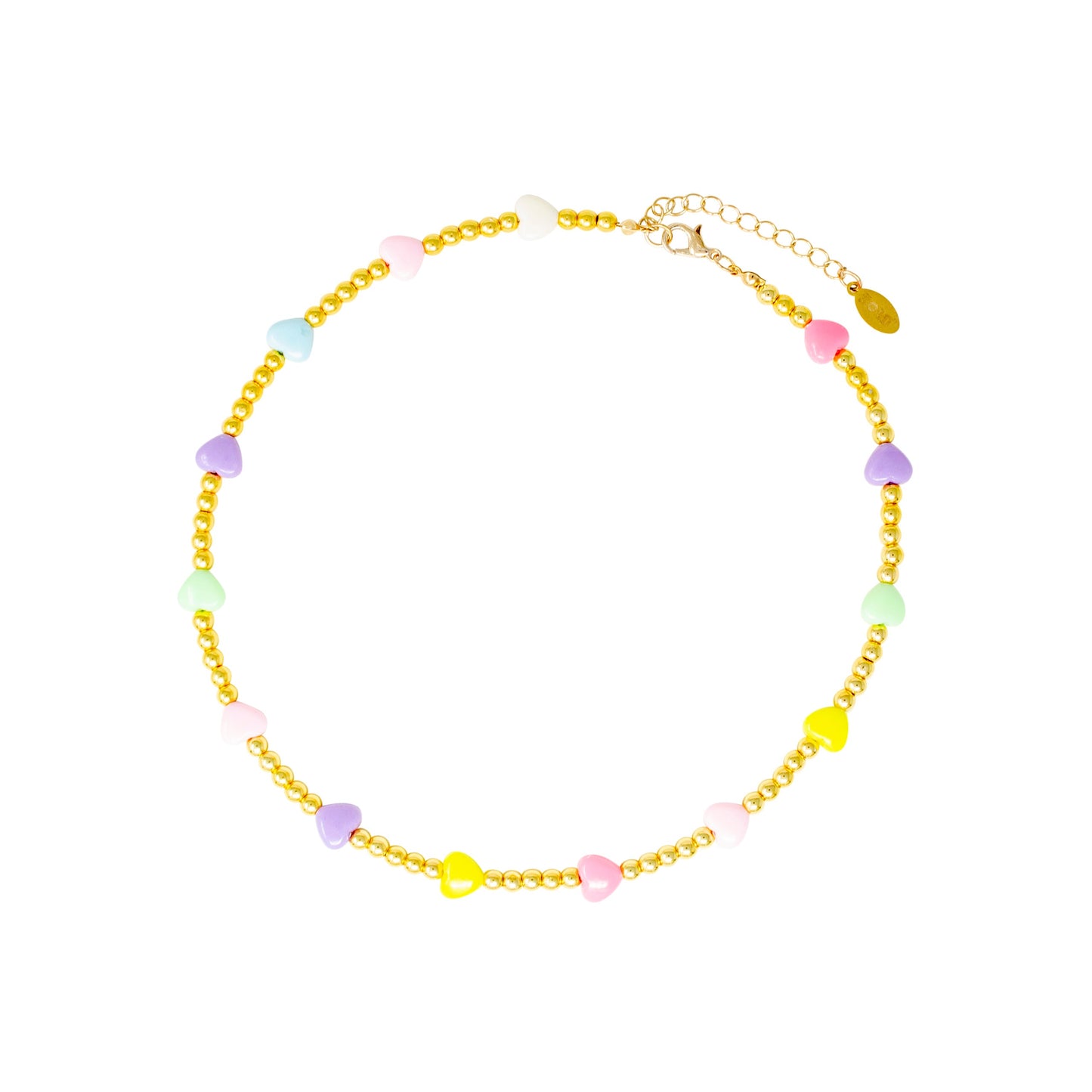 Girl's Heart Bead Necklace