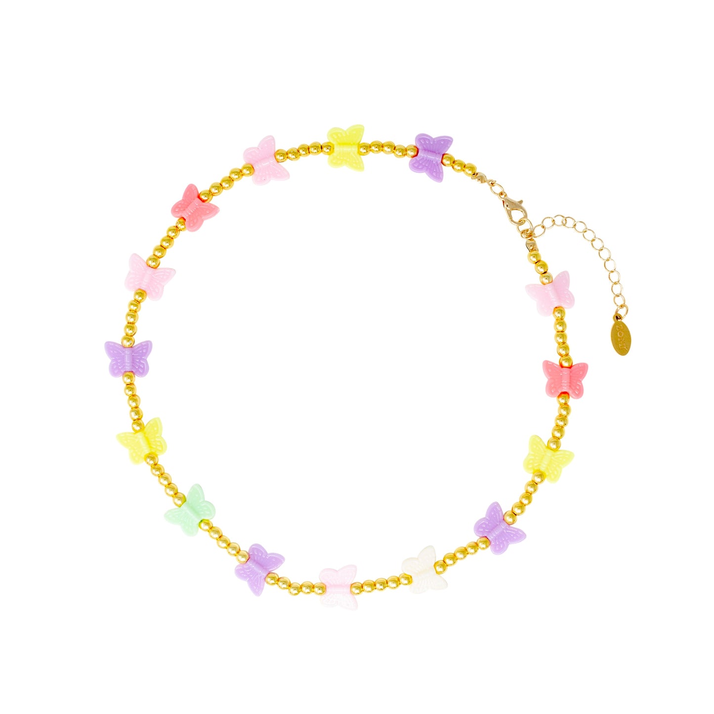Girl's Butterfly Bead Necklace