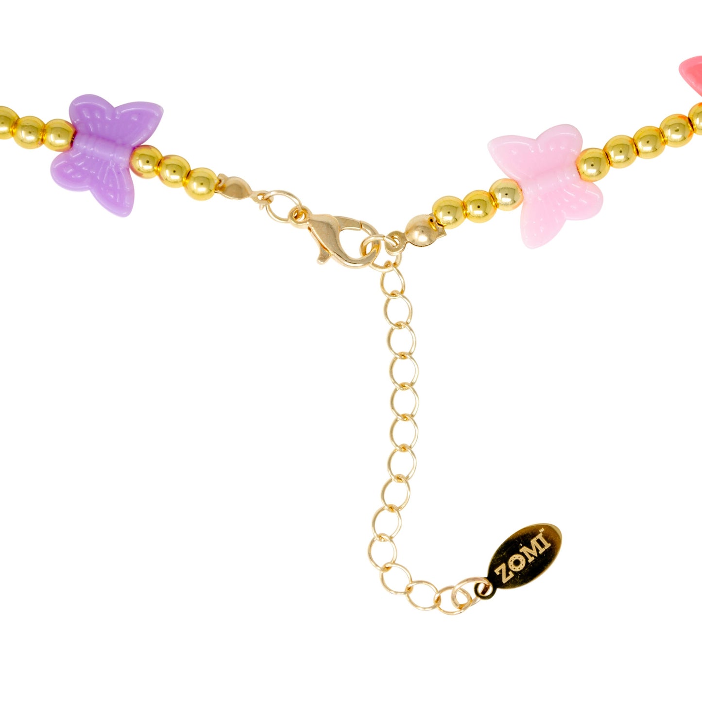 Girl's Butterfly Bead Necklace