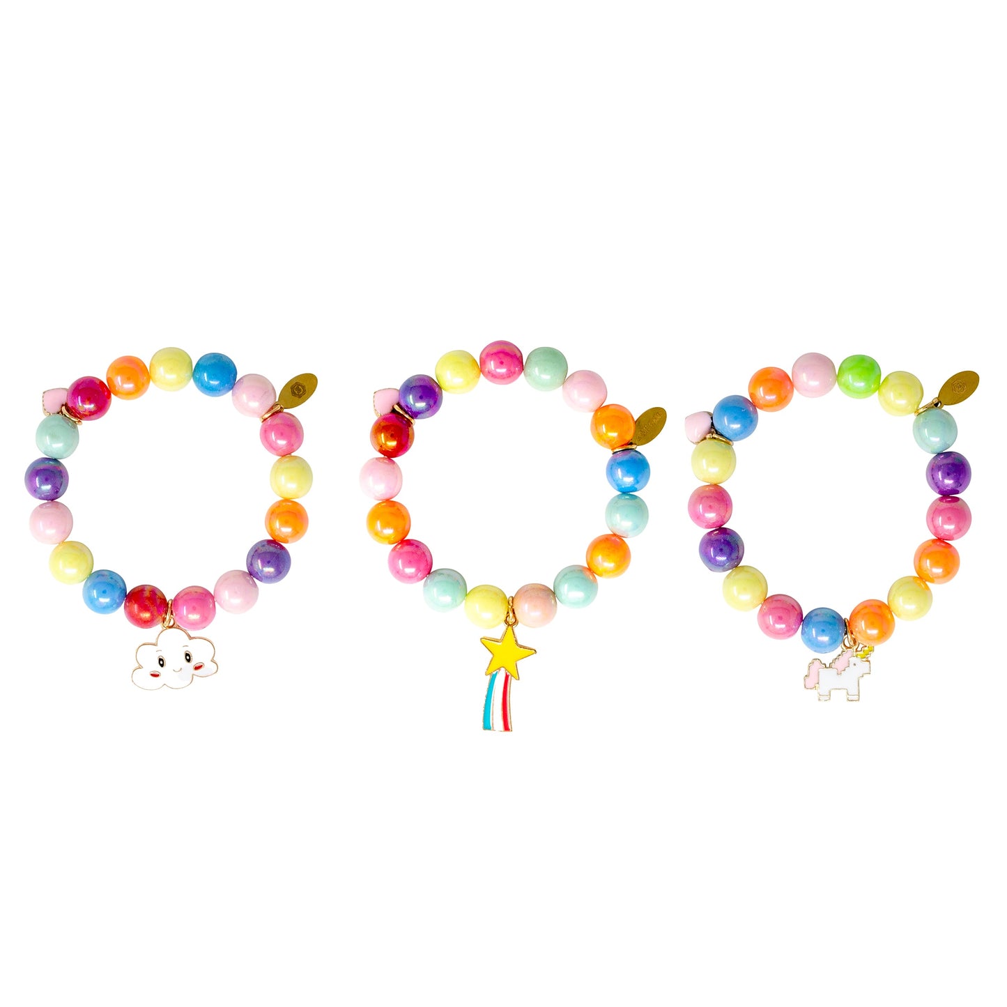 Bright Gumball Unicorn Bracelet Set