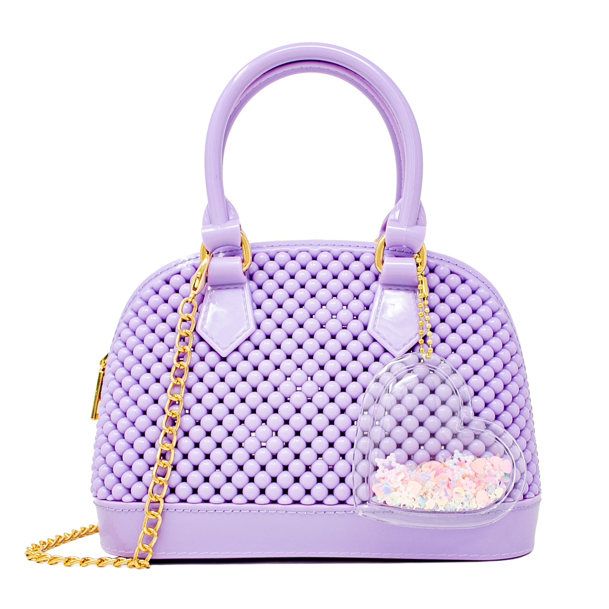 Jelly Bead Bowling Bag Purse in Clear – Over The Moon