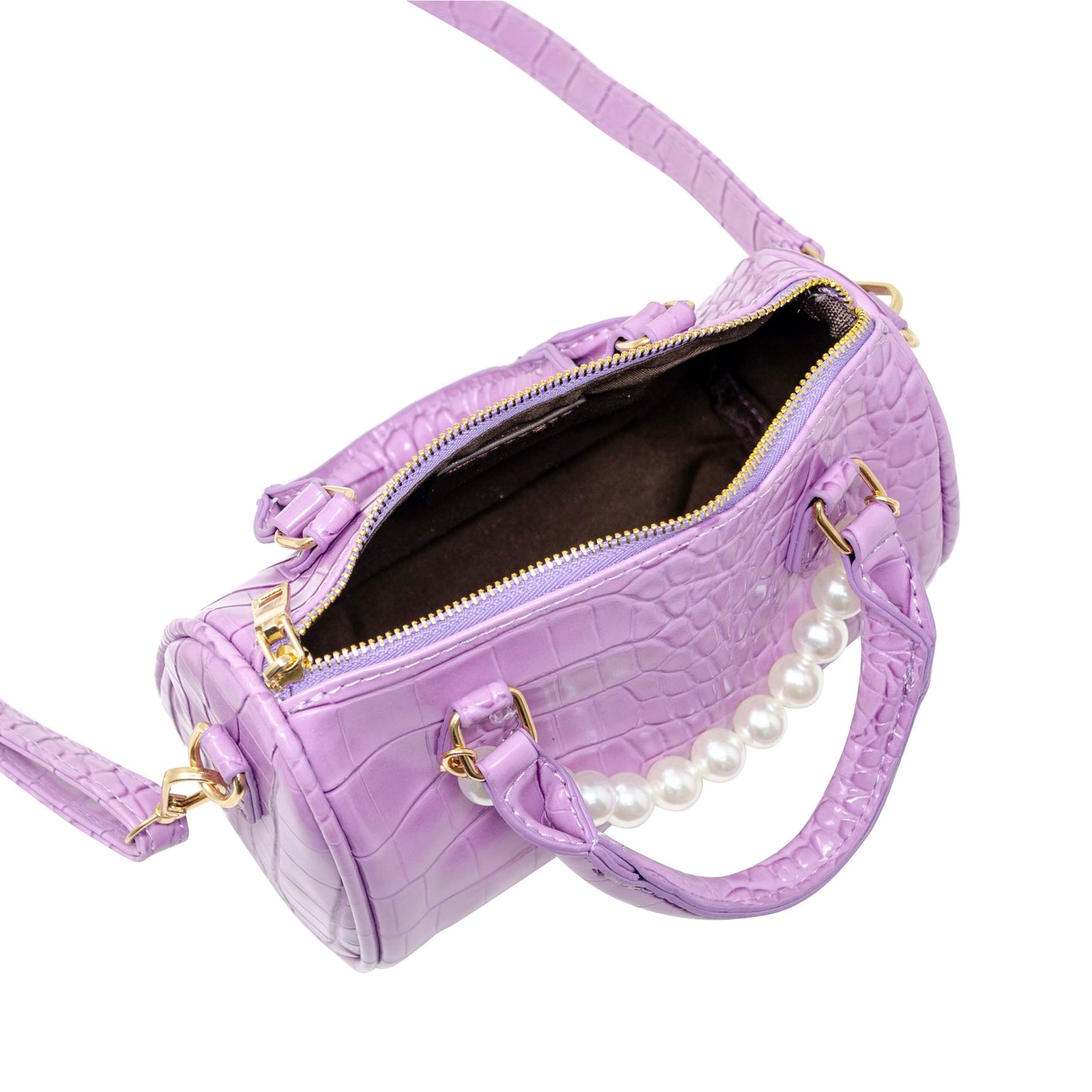 Crocodile Pearl Duffle Handbag