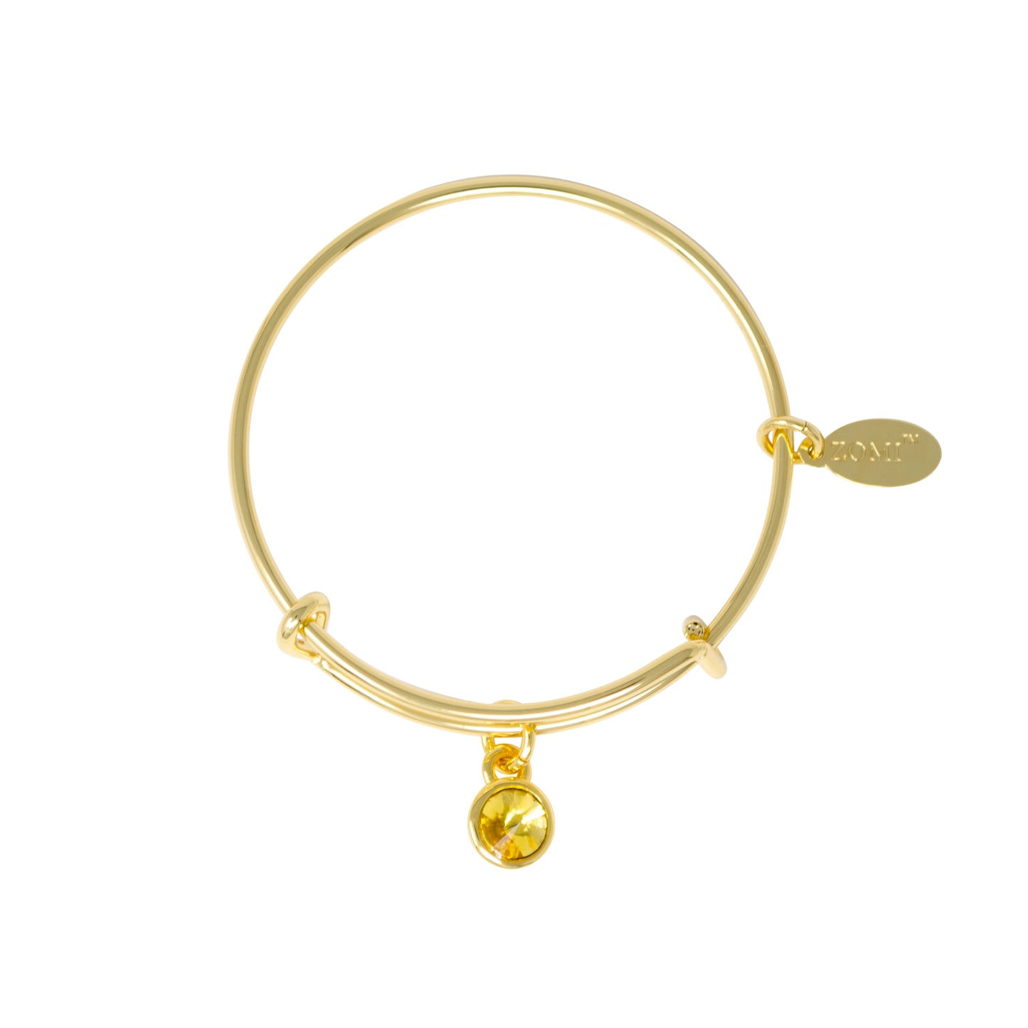 November Birthstone Bangle Bracelet
