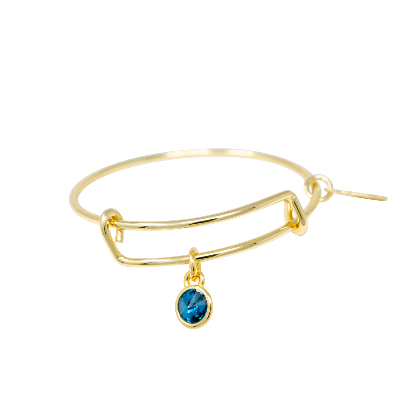 December Birthstone Bangle Bracelet