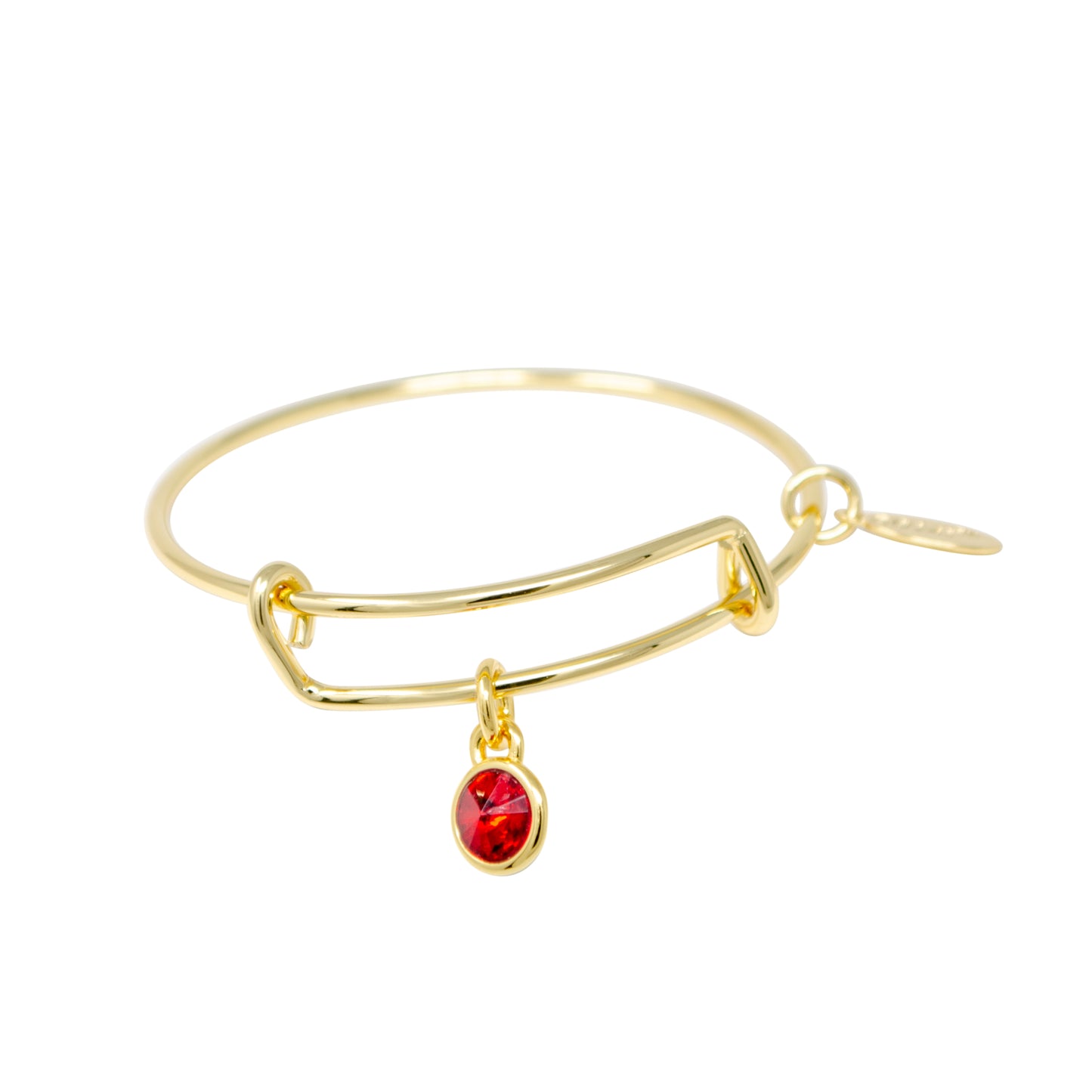 July Birthstone Bangle Bracelet