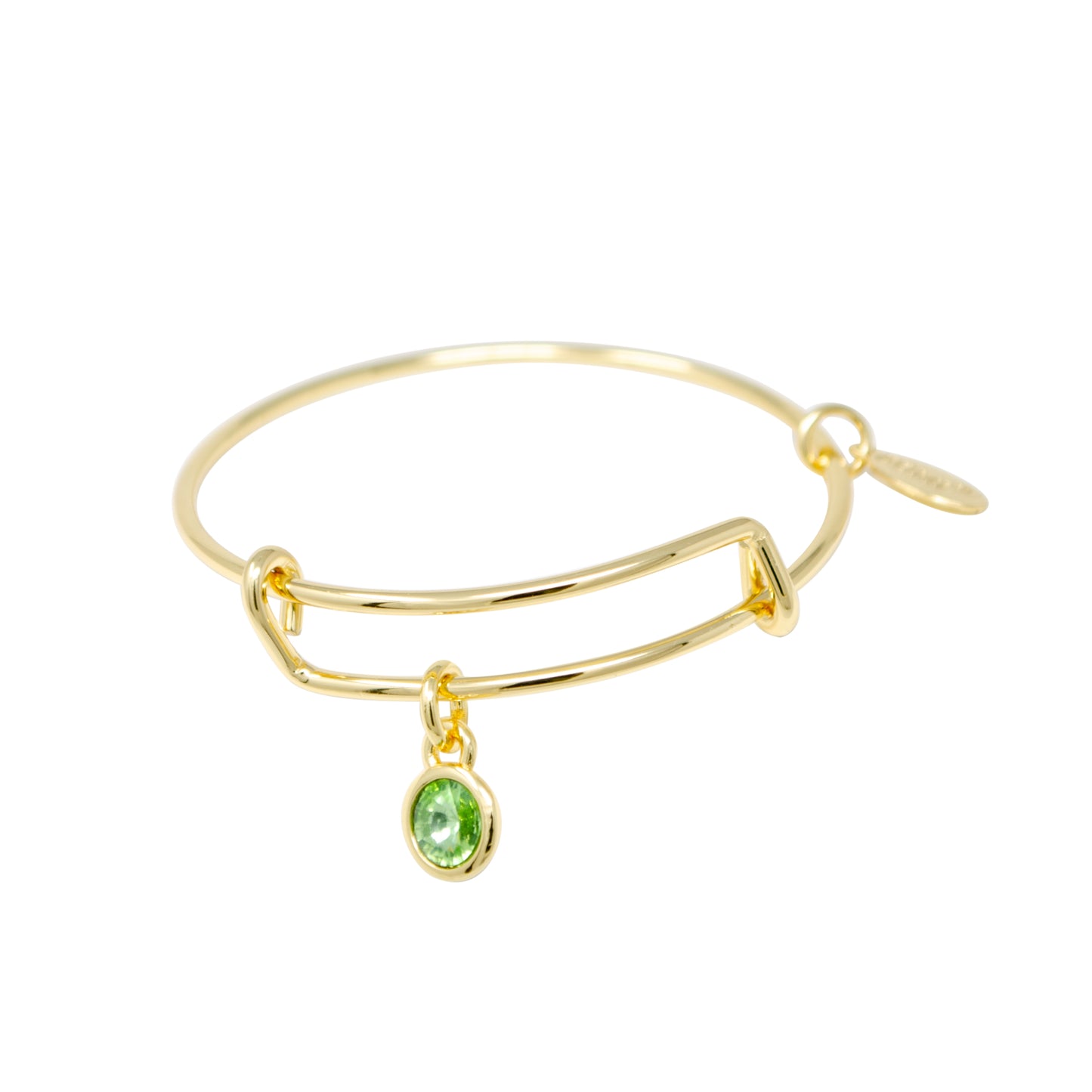 August Birthstone Bangle Bracelet