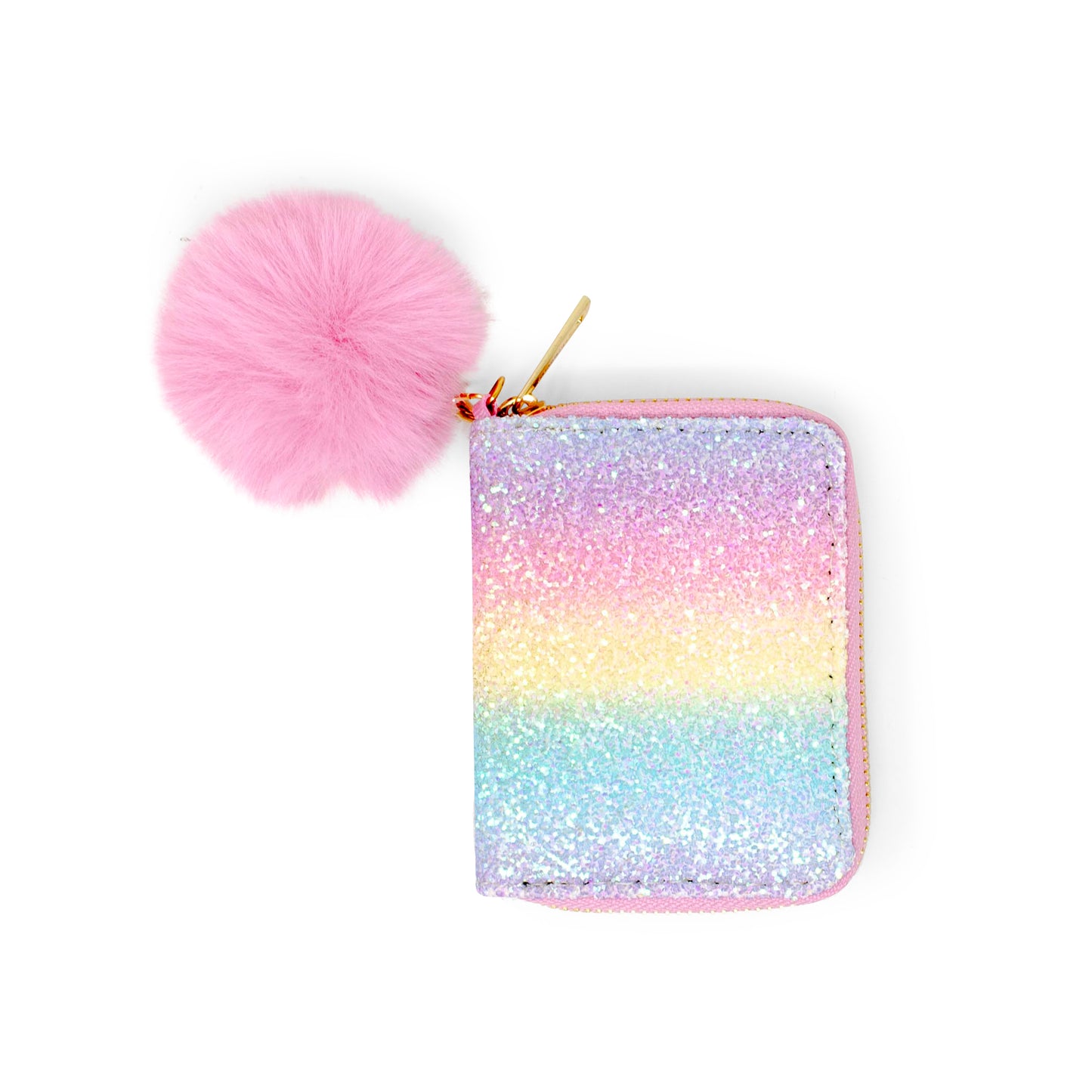 Bright Rainbow Glitter Wallet