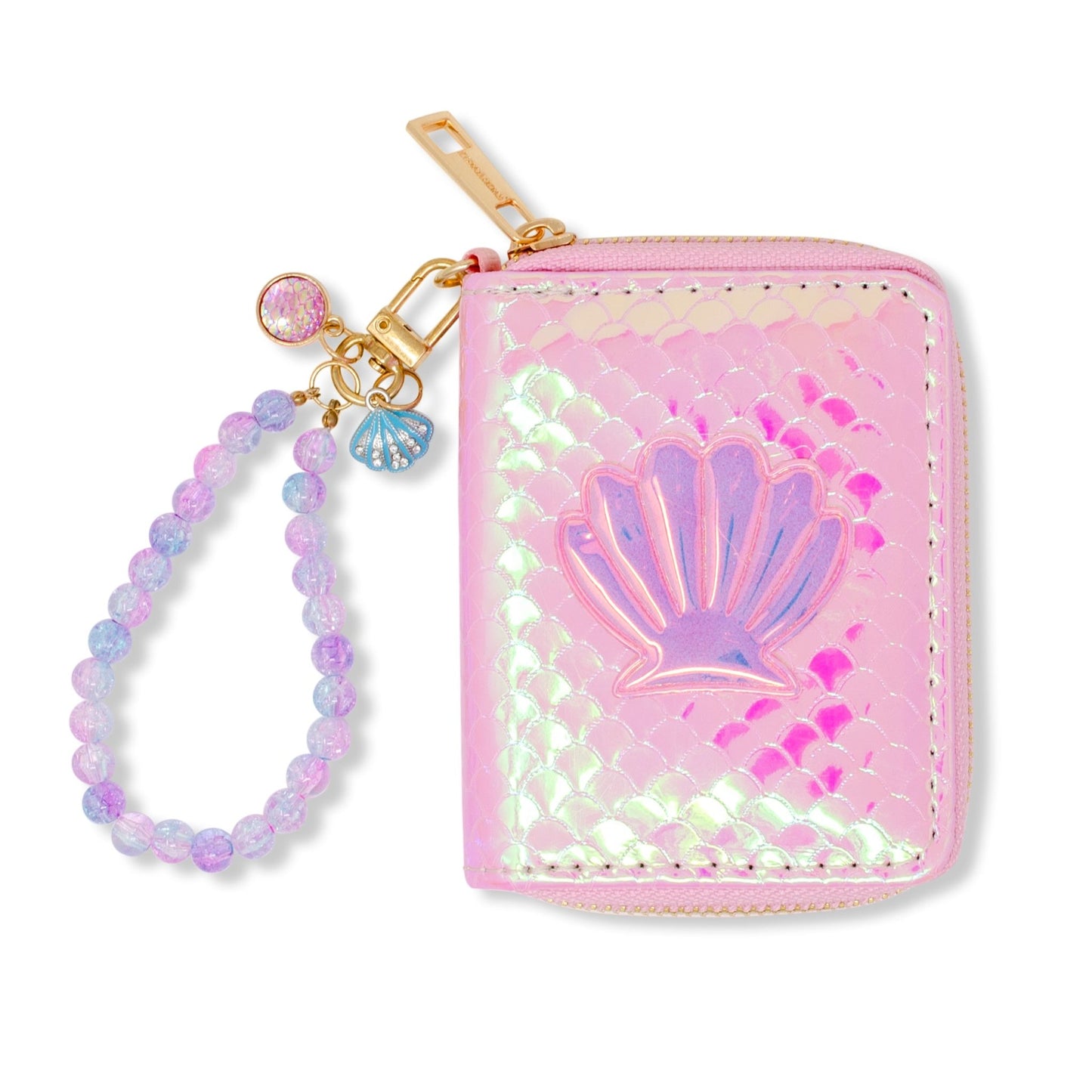 Shiny Seashell Mermaid Wallet for Kids